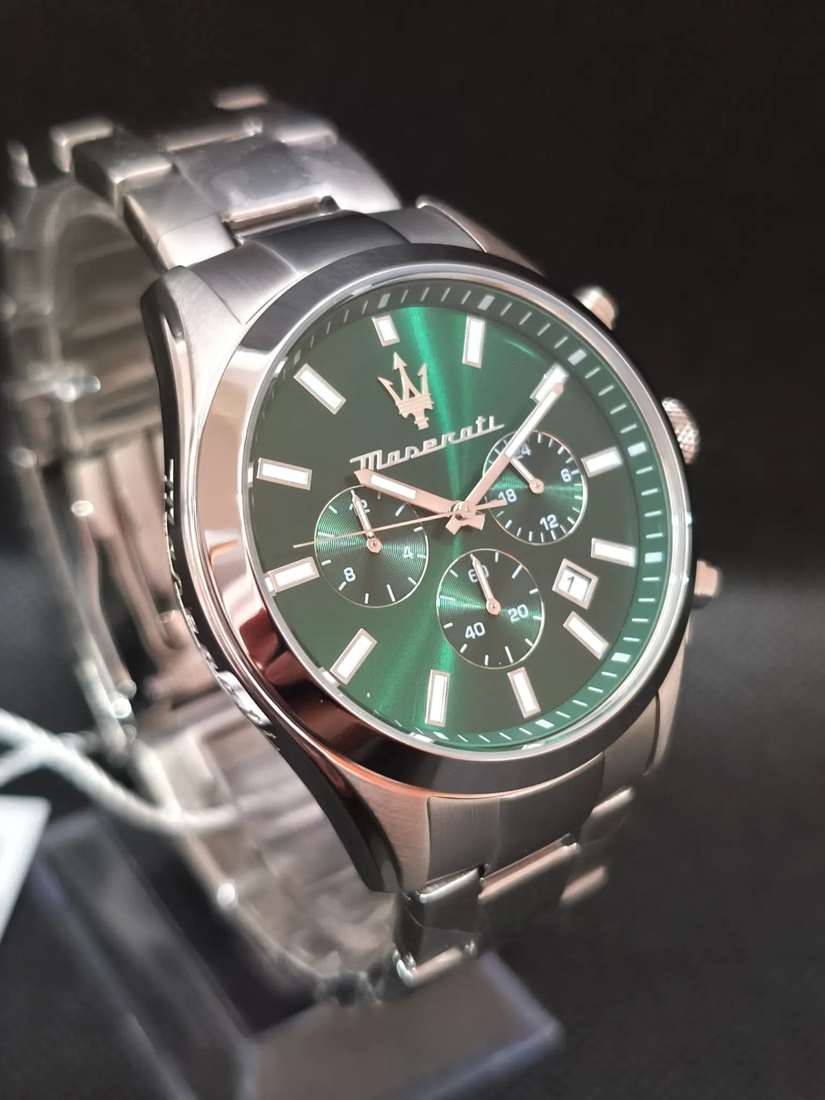Reloj Maserati Attrazione R8853151017 – Multifunción Hombre 43 mm Esfera verde Acero