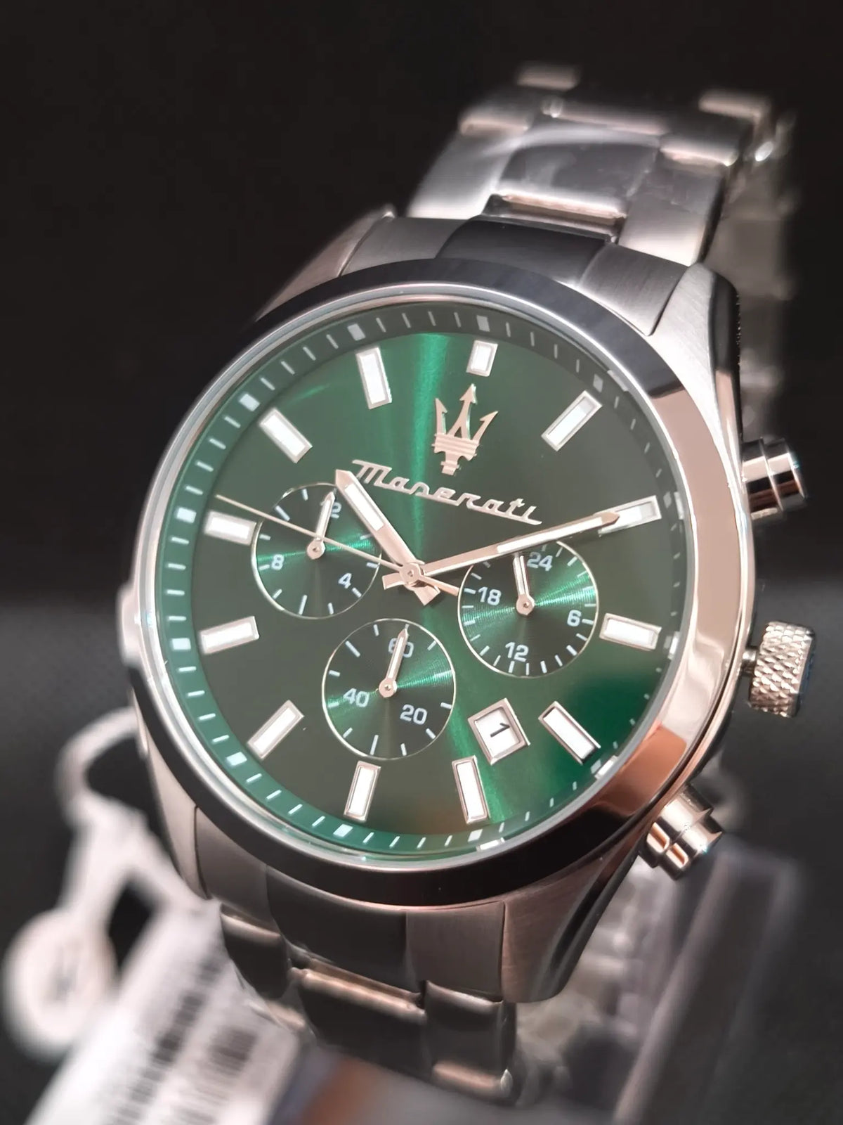 Reloj Maserati Attrazione R8853151017 – Multifunción Hombre 43 mm Esfera verde Acero