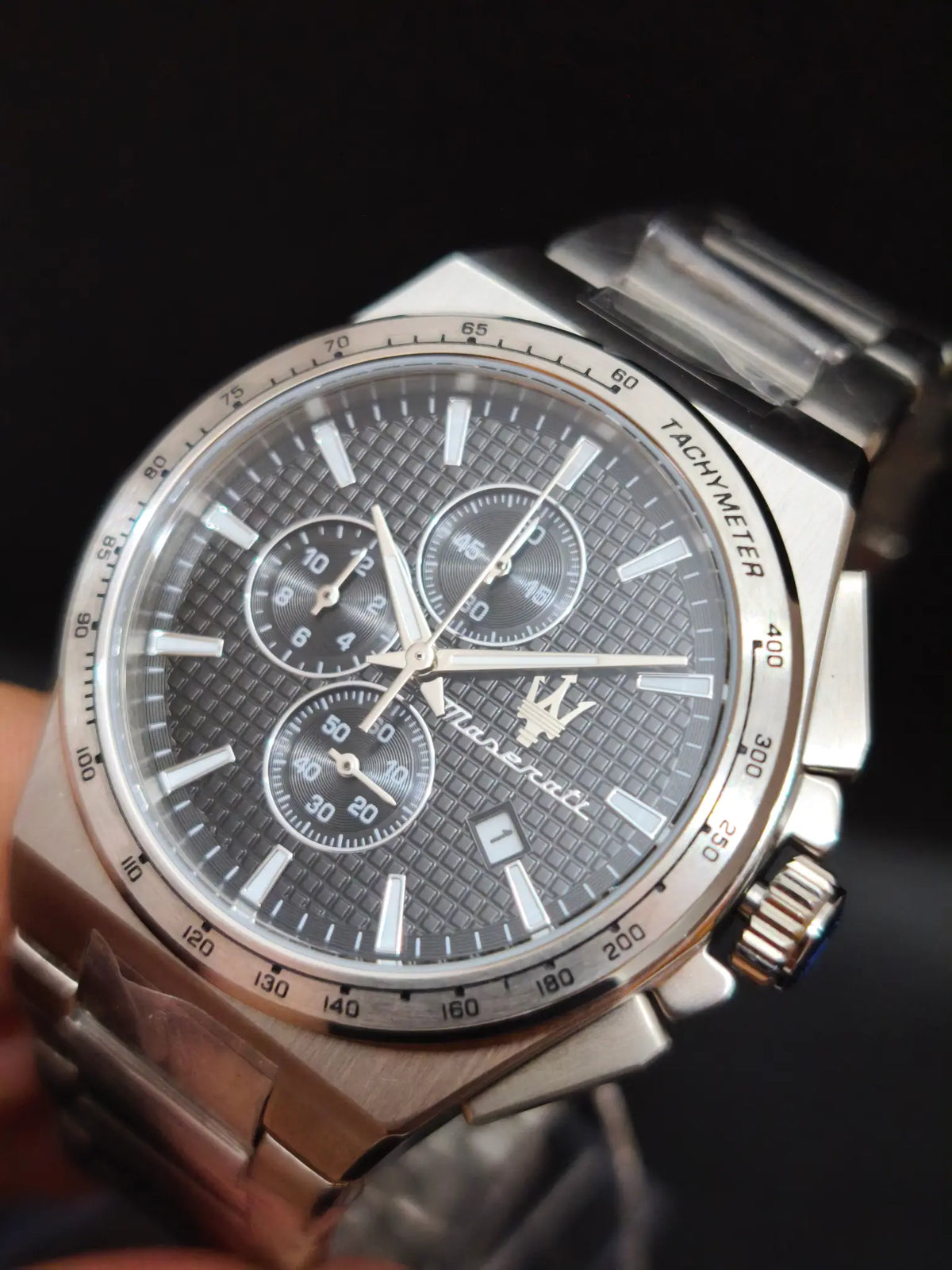 Reloj Maserati Velocità Slim R8873653004 – Cronógrafo Hombre 41 mm Esfera negra