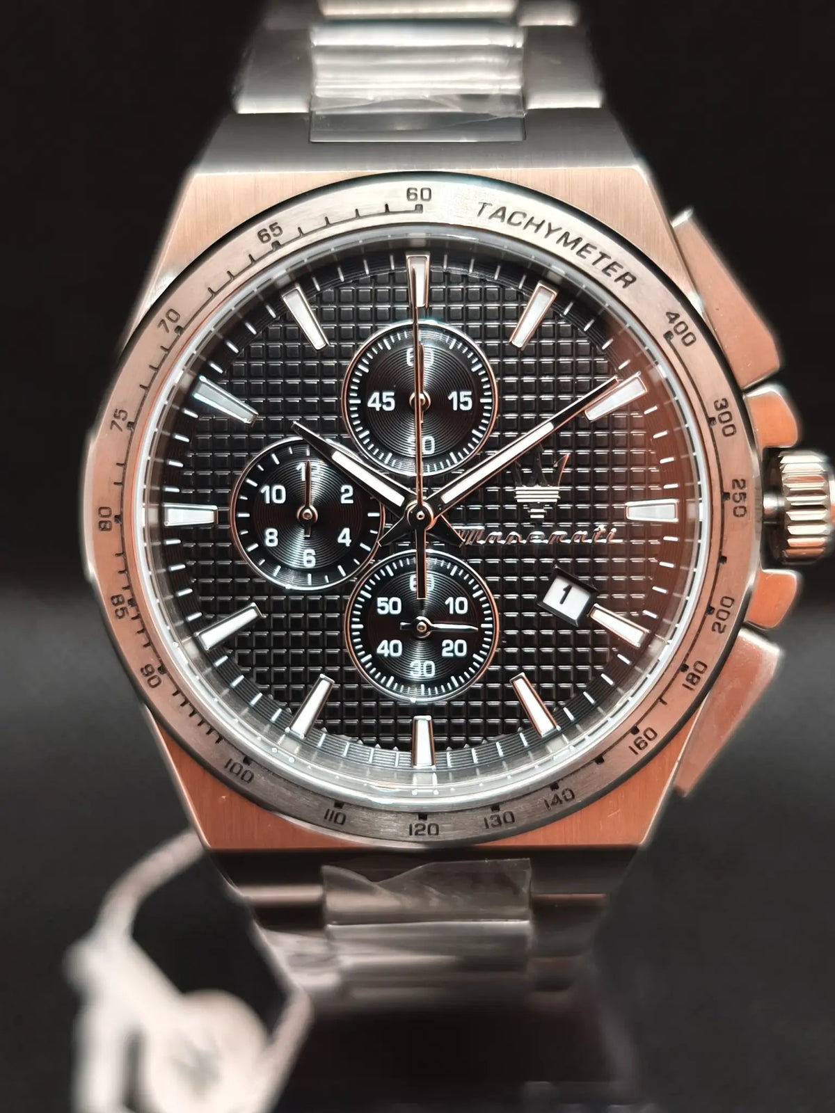Reloj Maserati Velocità Slim R8873653004 – Cronógrafo Hombre 41 mm Esfera negra