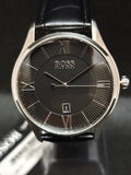 Reloj Hugo Boss Governor 1513485 – Cuarzo con fecha Hombre 43 mm Esfera negra y piel negra