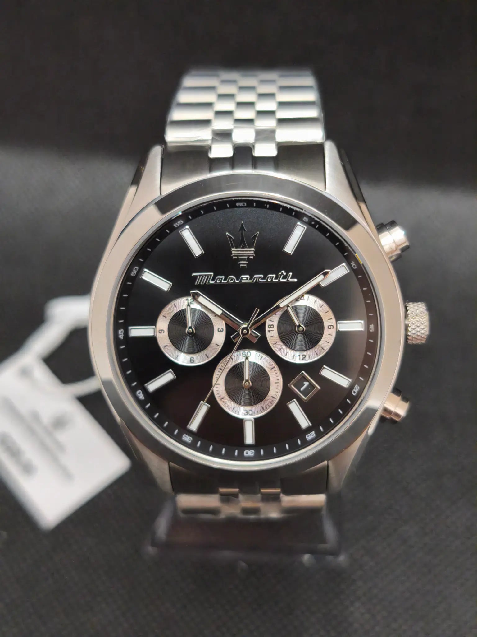 Reloj Maserati Attrazione R8853151022 – Cronógrafo Hombre 43 mm Negro Acero