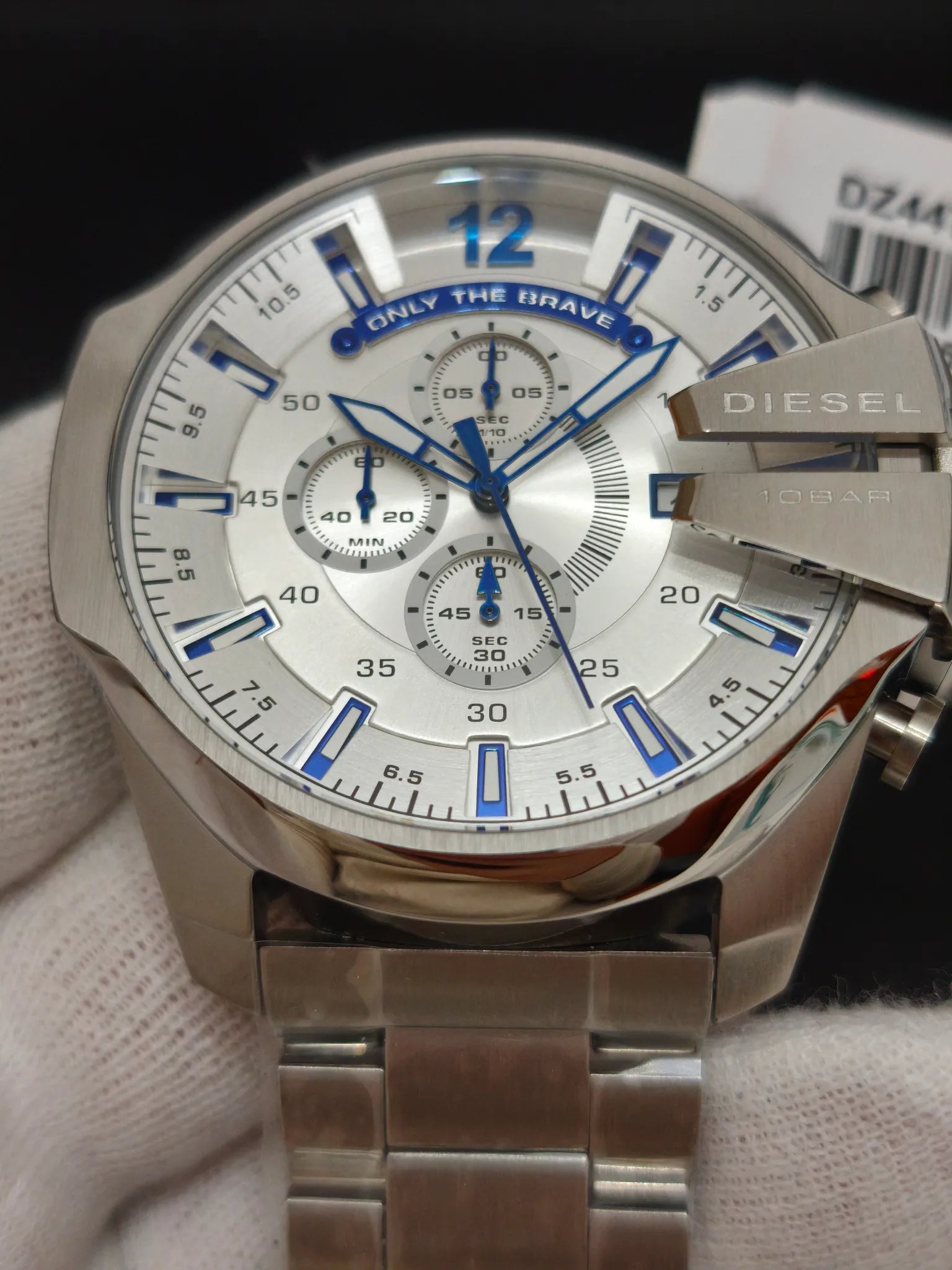 Reloj Diesel Mega Chief DZ4477 – Cronógrafo 51 mm plateado