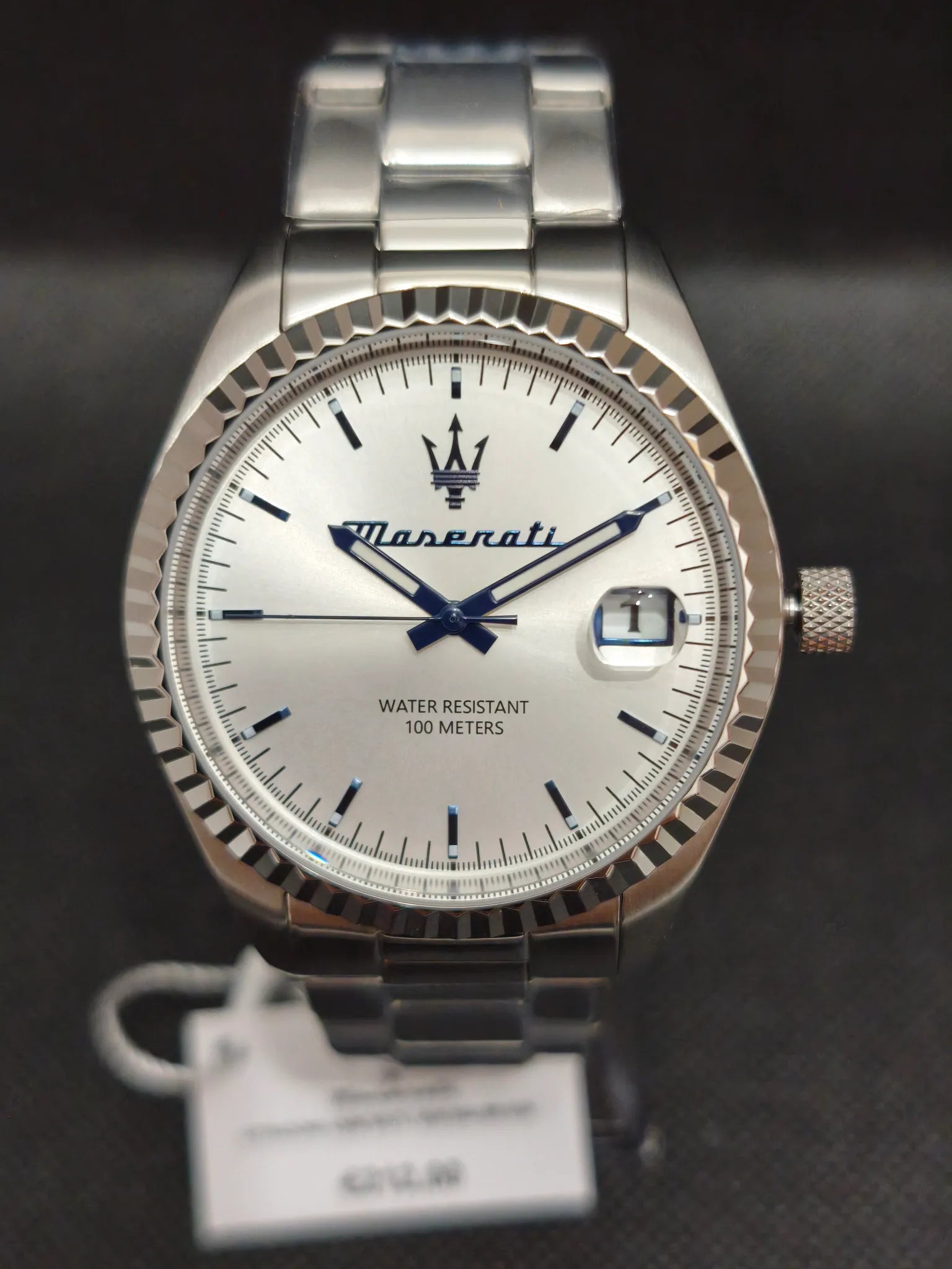 Reloj Maserati Competizione R8853100045 esfera plateada