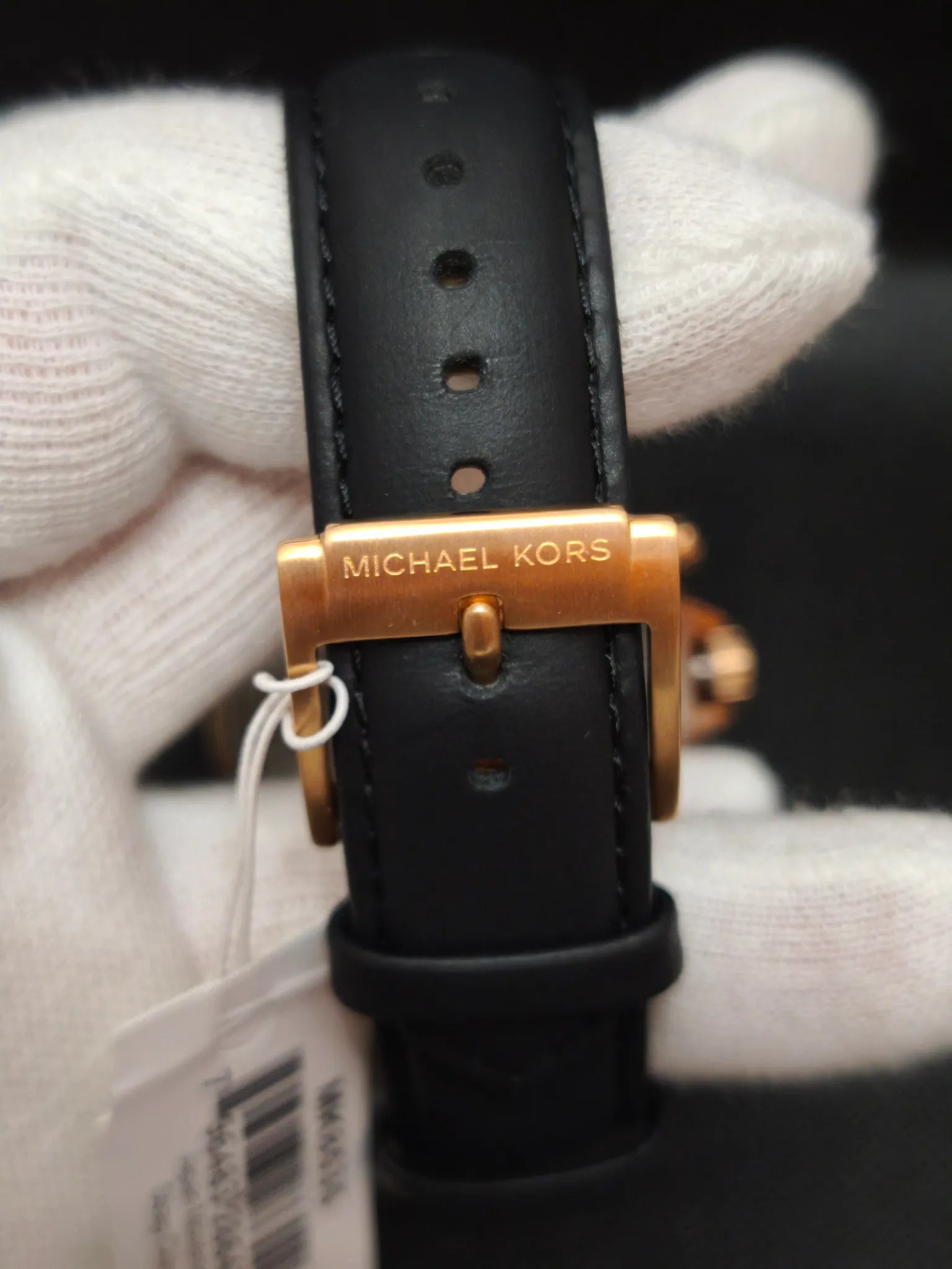 Reloj Michael Kors Gage MK8535 – Cronógrafo Hombre 43 mm Oro rosa y piel negra