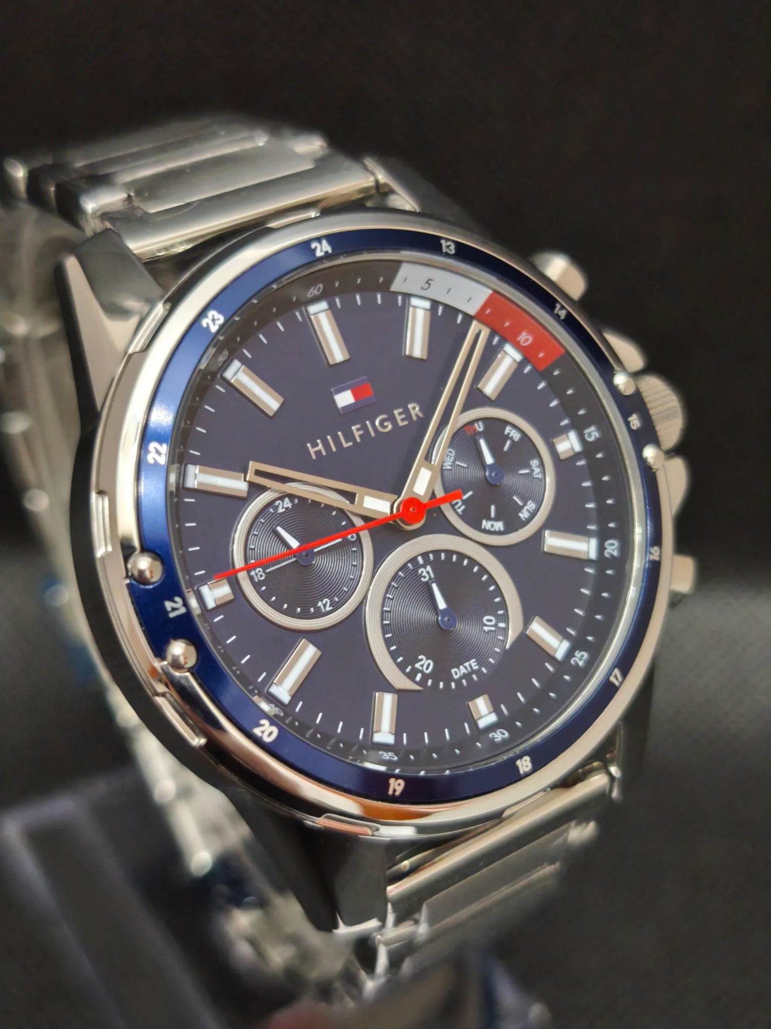 Reloj Tommy Hilfiger acero inoxidable esfera azul hombre
