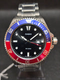 Reloj Casio MDV-107D-1A3VDF – Estilo Diver Hombre 46,3 mm Acero 200 m Bisel Bicolor