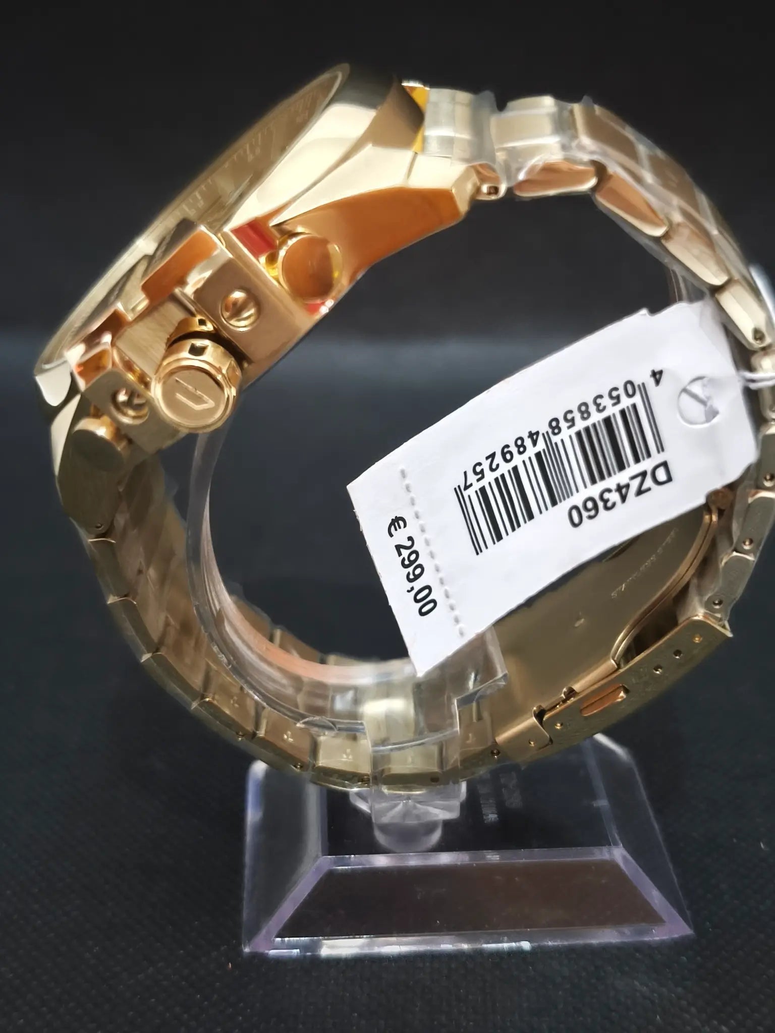 Reloj Diesel Mega Chief DZ4360 – Cronógrafo Hombre 51 mm Dorado Monocromático