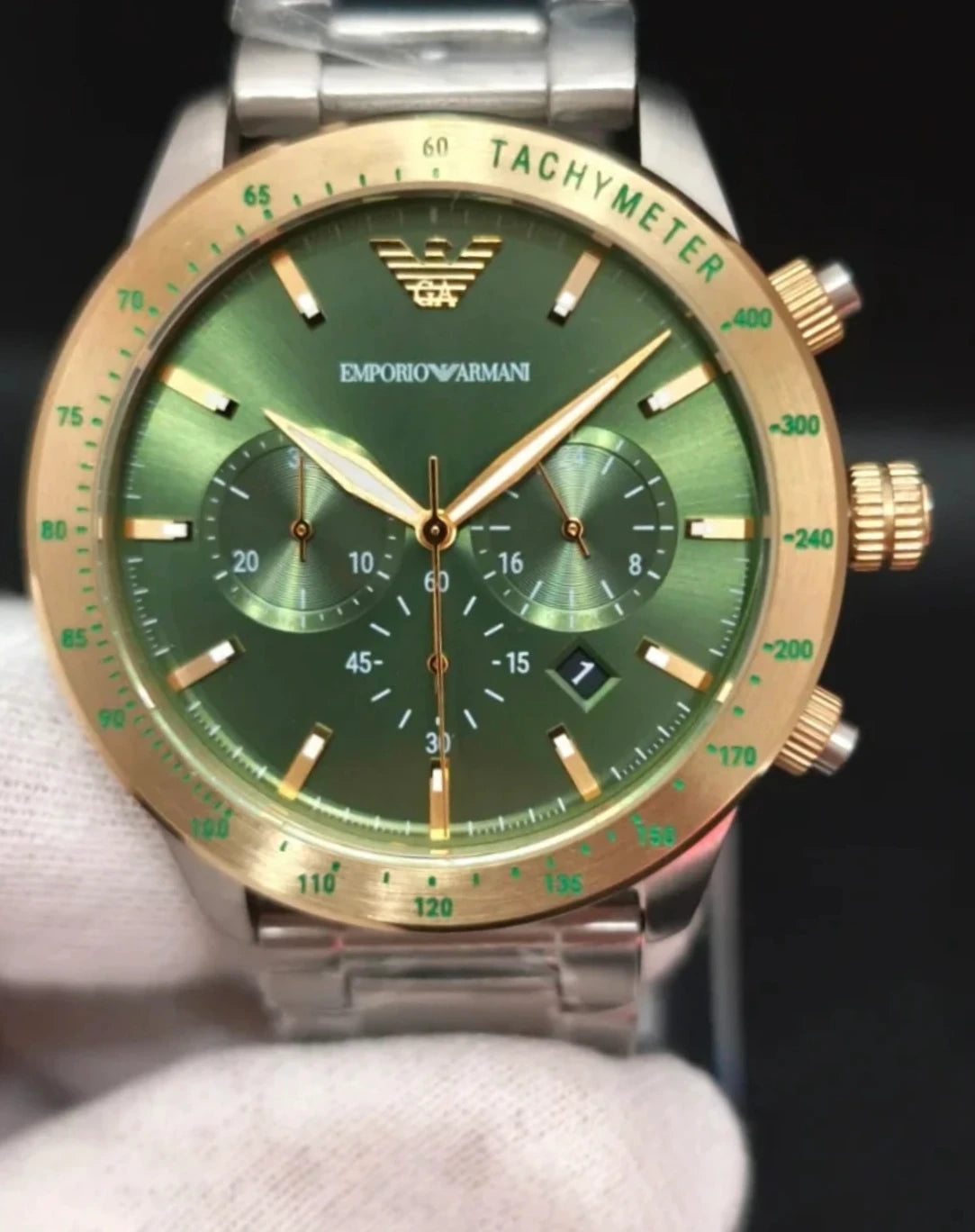 Reloj Emporio Armani Mario AR11454 – Cronógrafo Hombre 43 mm Verde