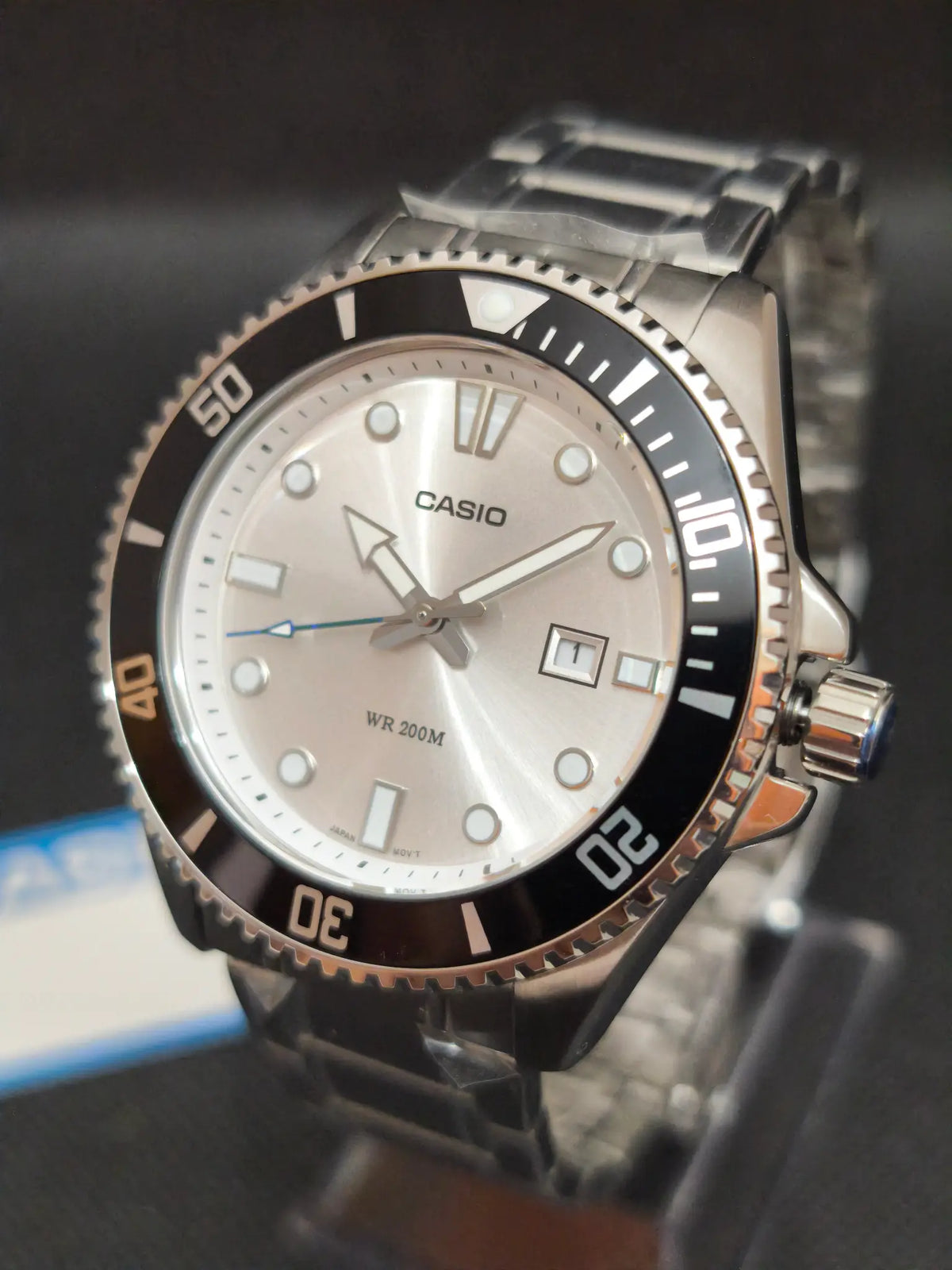 Reloj Casio MDV-107D-7AVDF – Analógico Hombre 46,3 mm Acero Esfera plateada 200 m