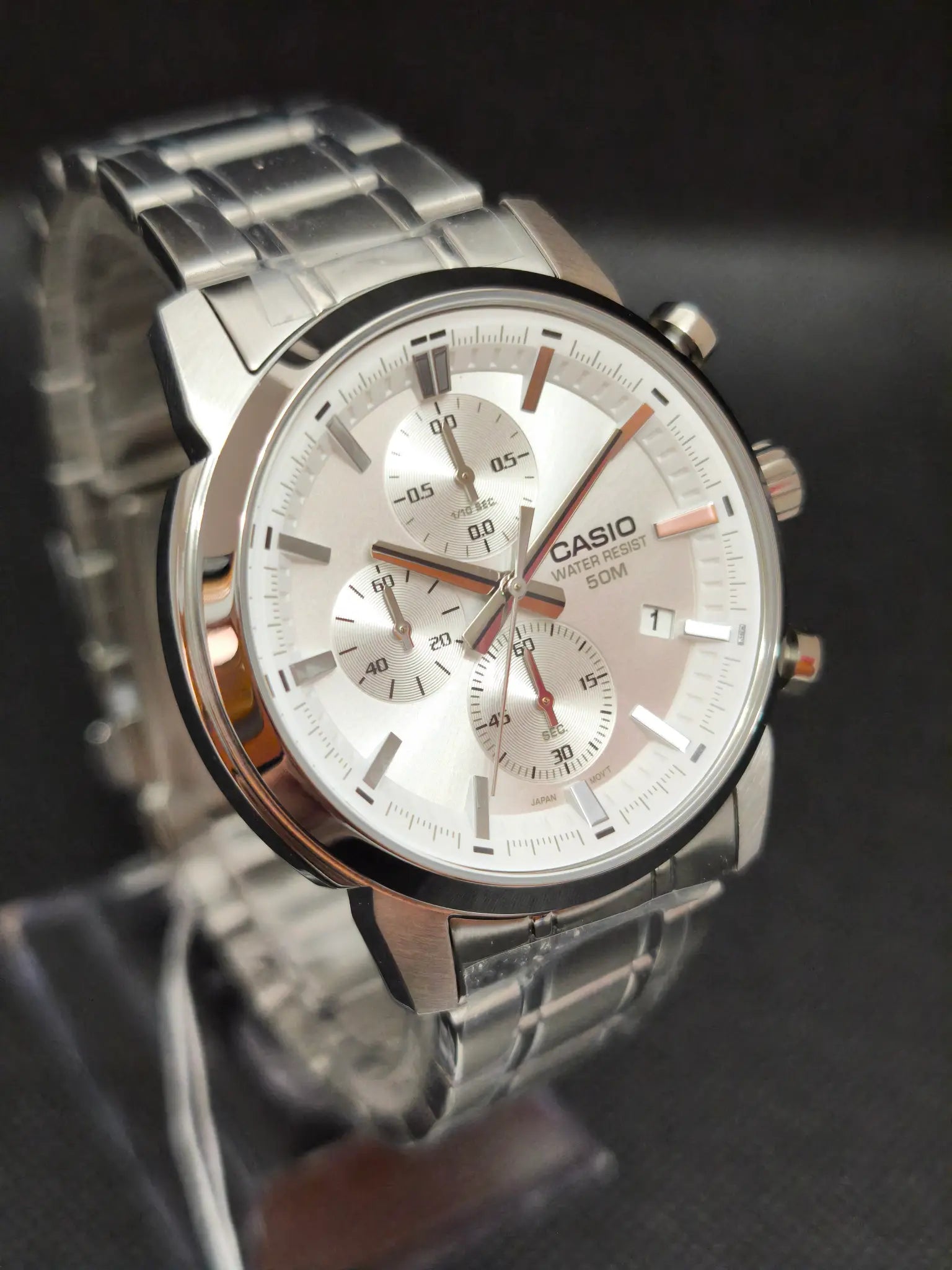 Reloj Casio MTP-E510D-7AVDF esfera plateada