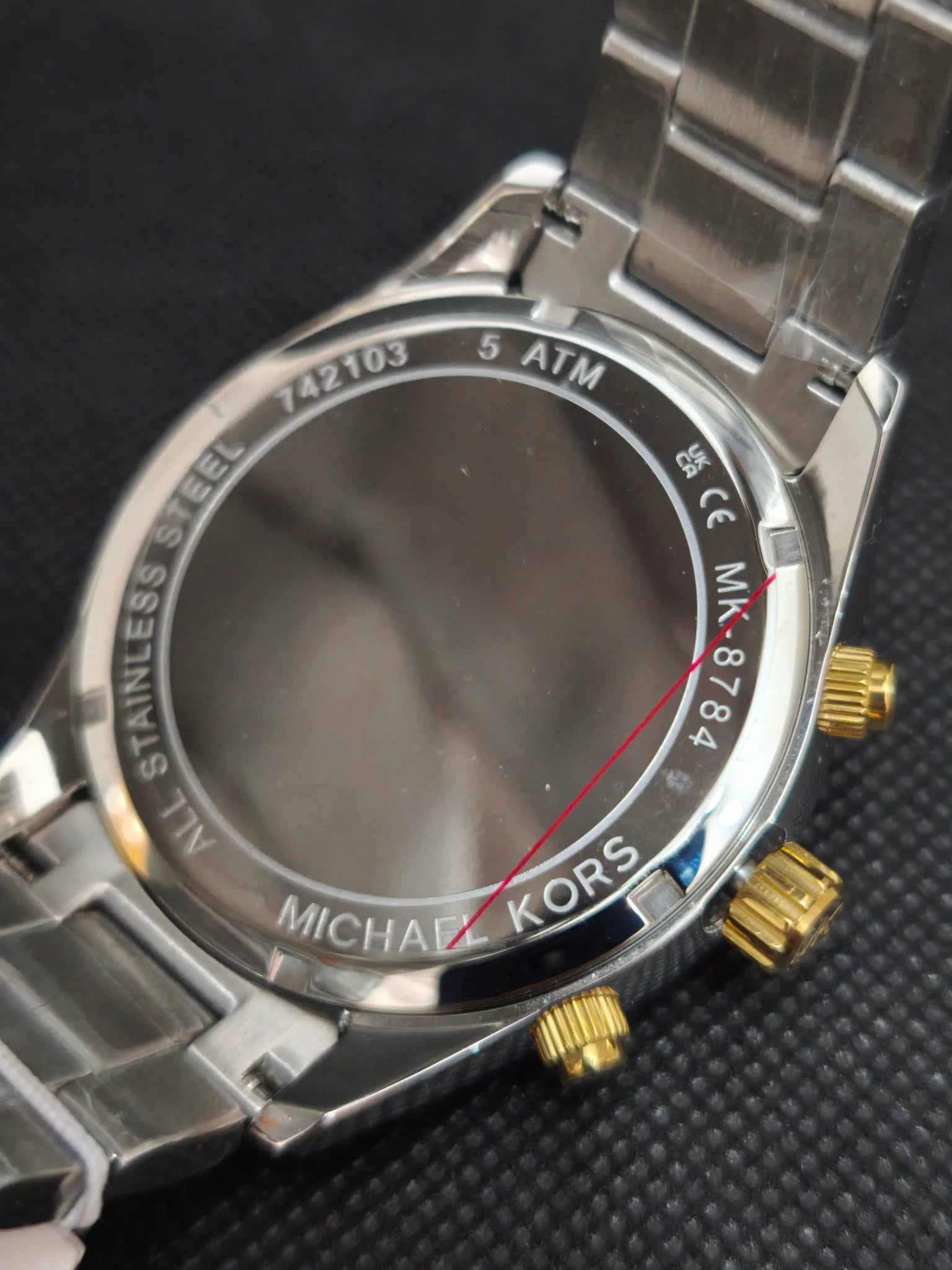 Reloj Michael Kors Layton MK8784 – Cronógrafo Hombre 45 mm Bicolor esfera negra