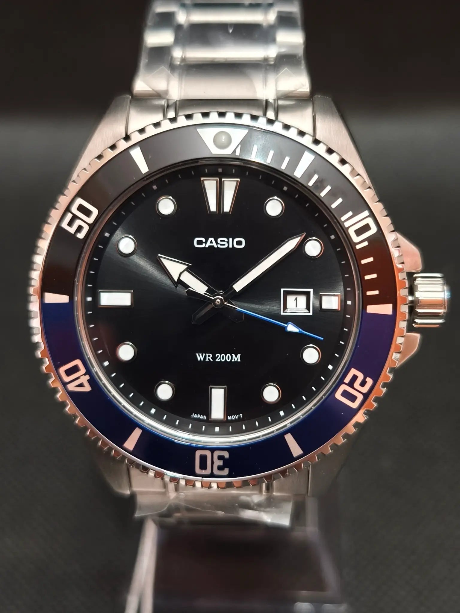 Reloj Casio MDV-107D-1A2VDF hombre acero esfera negra
