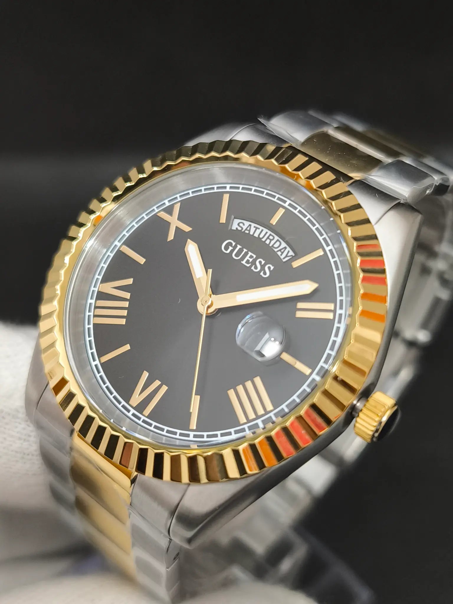Reloj Guess Connoisseur GW0265G5 – Analógico Hombre 42 mm Bicolor Negro
