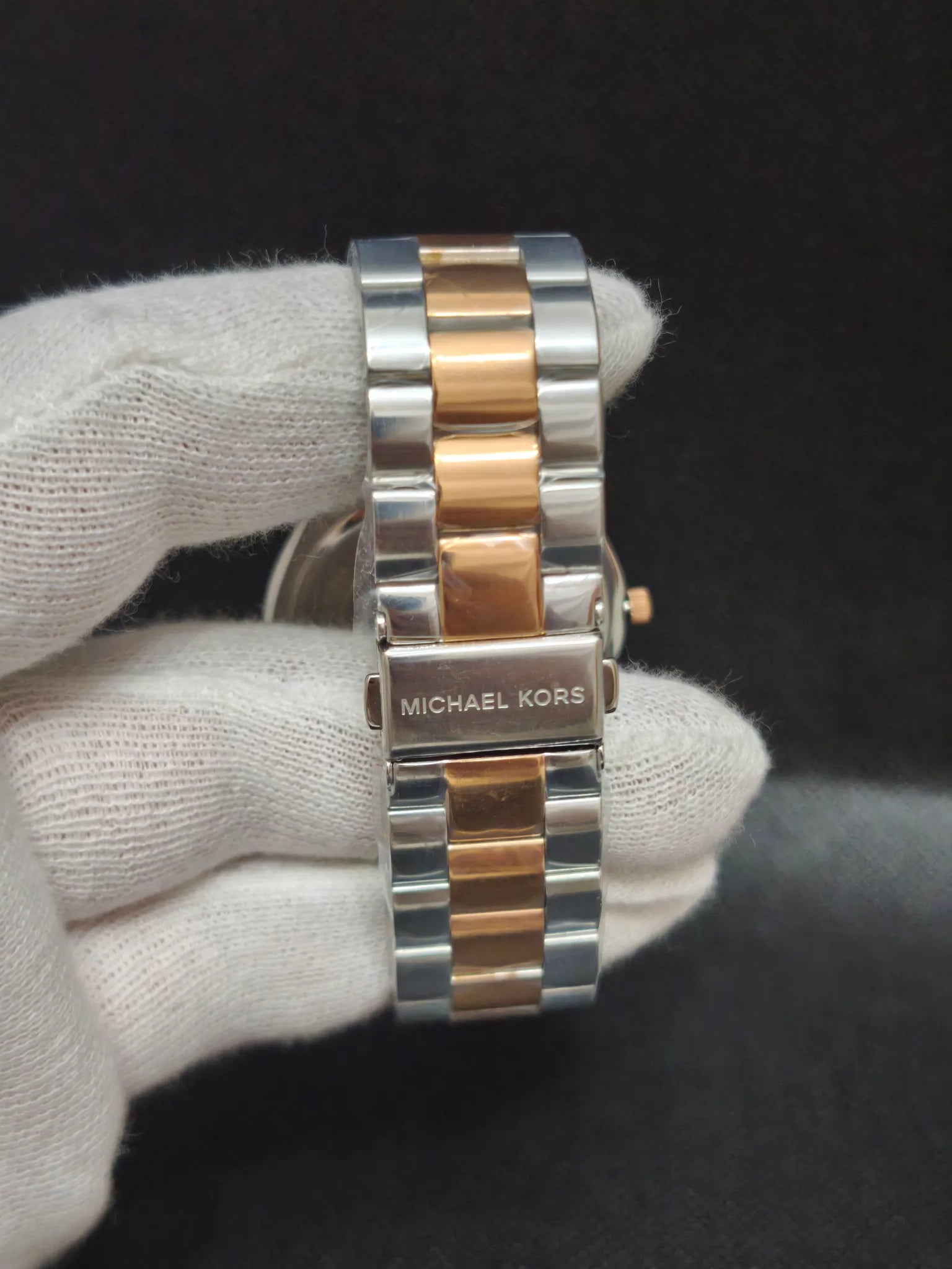 Reloj Michael Kors Slim Runway MK3204B – Cuarzo 3 agujas Mujer 42 mm Bicolor plata/oro rosa