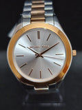 Reloj Michael Kors Slim Runway MK3204B – Cuarzo 3 agujas Mujer 42 mm Bicolor plata/oro rosa