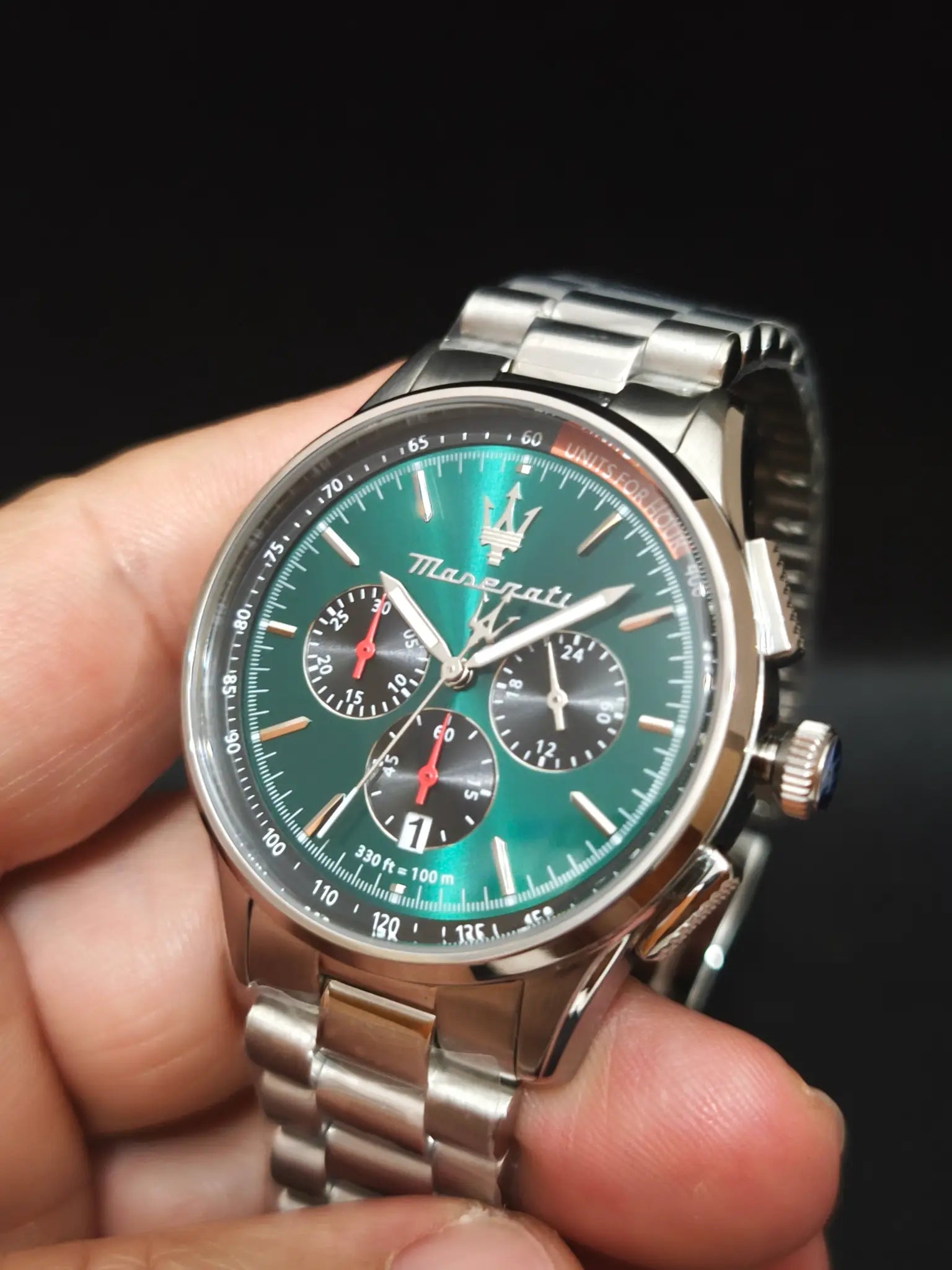 Reloj Maserati Sorpasso R8873624002 – Cronógrafo Hombre 42 mm Verde con Bisel Negro