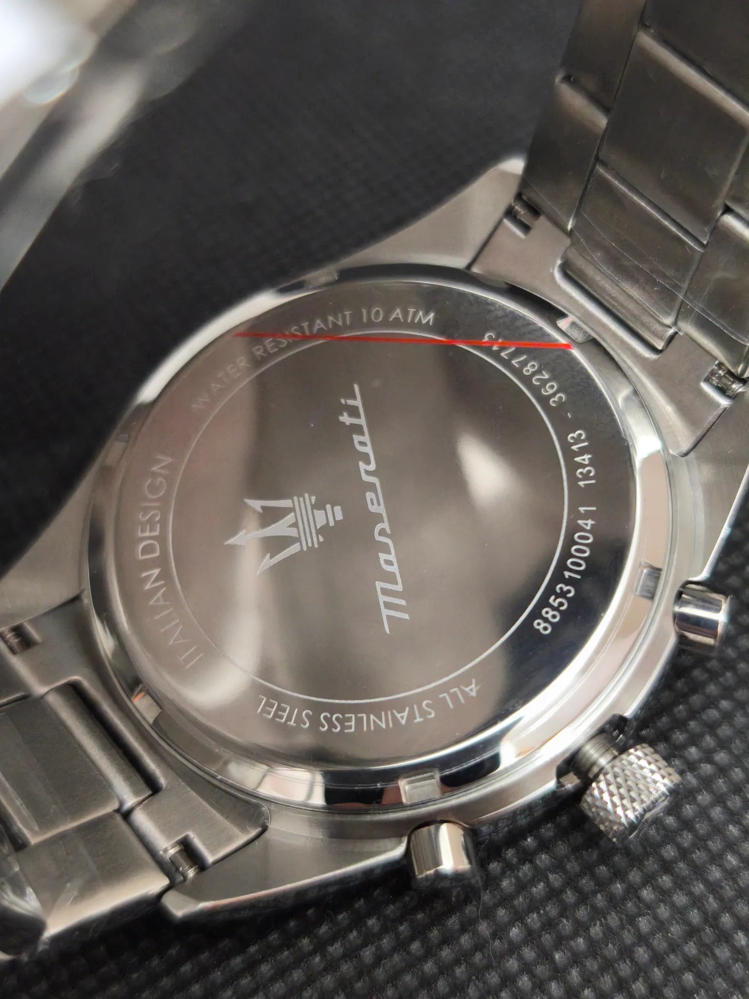 Reloj Maserati Competizione R8853100041 para hombre – 43 mm, esfera plateada