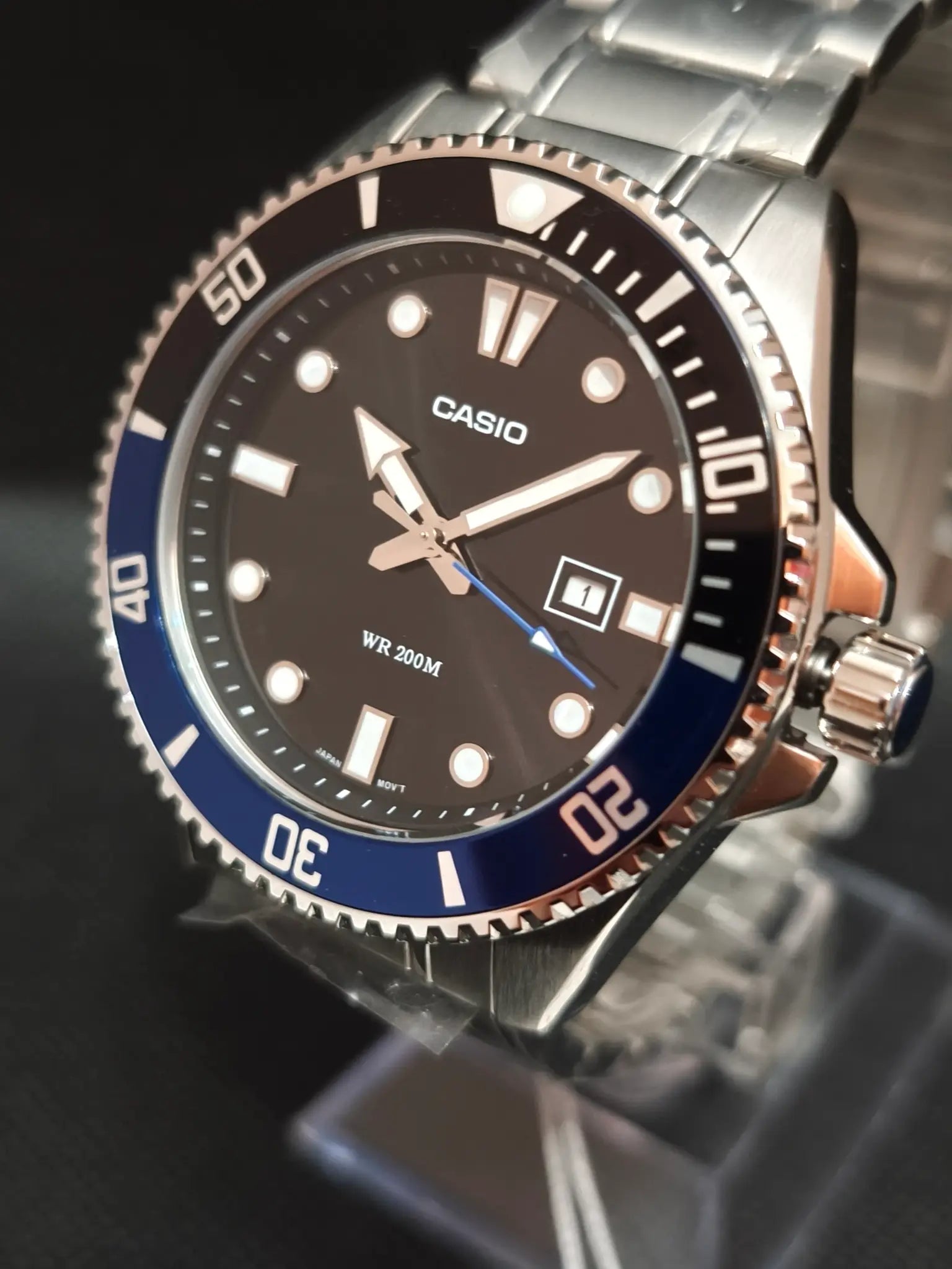Casio MDV-107D-1A2VDF reloj estilo diver 200 metros