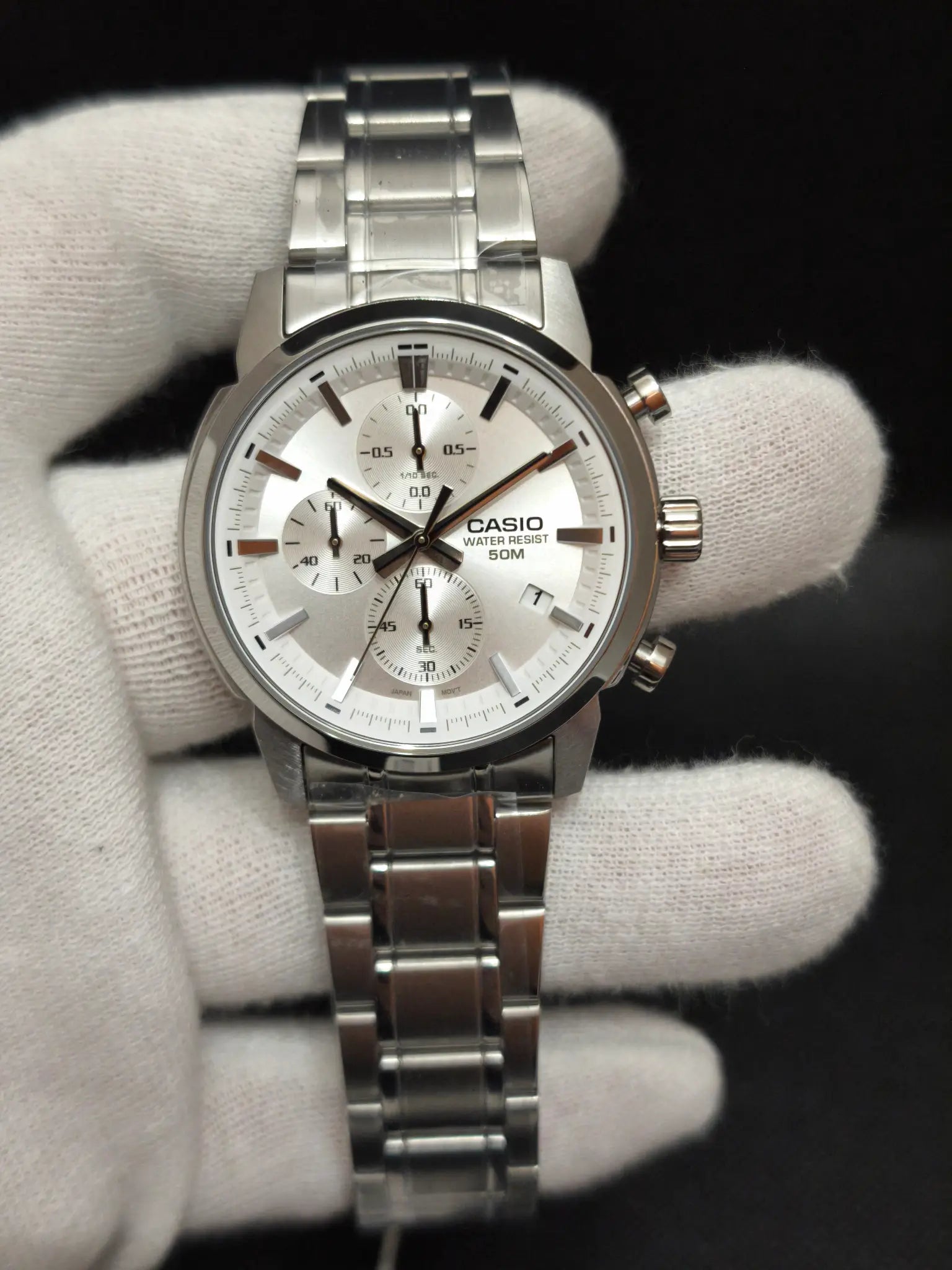 Reloj casio de acero inoxidable para hombre