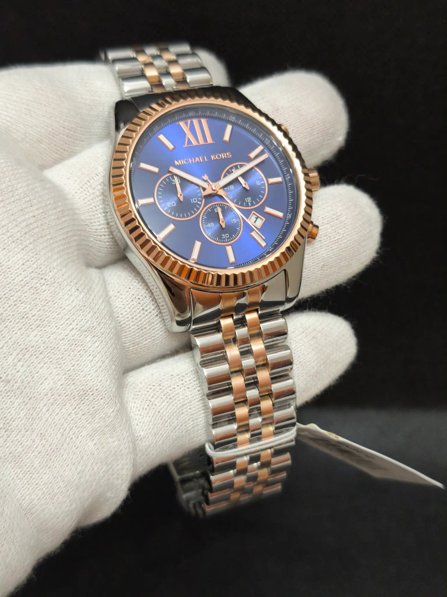 Reloj Michael Kors Lexington MK8412 – Cronógrafo Hombre 45 mm Bicolor Azul