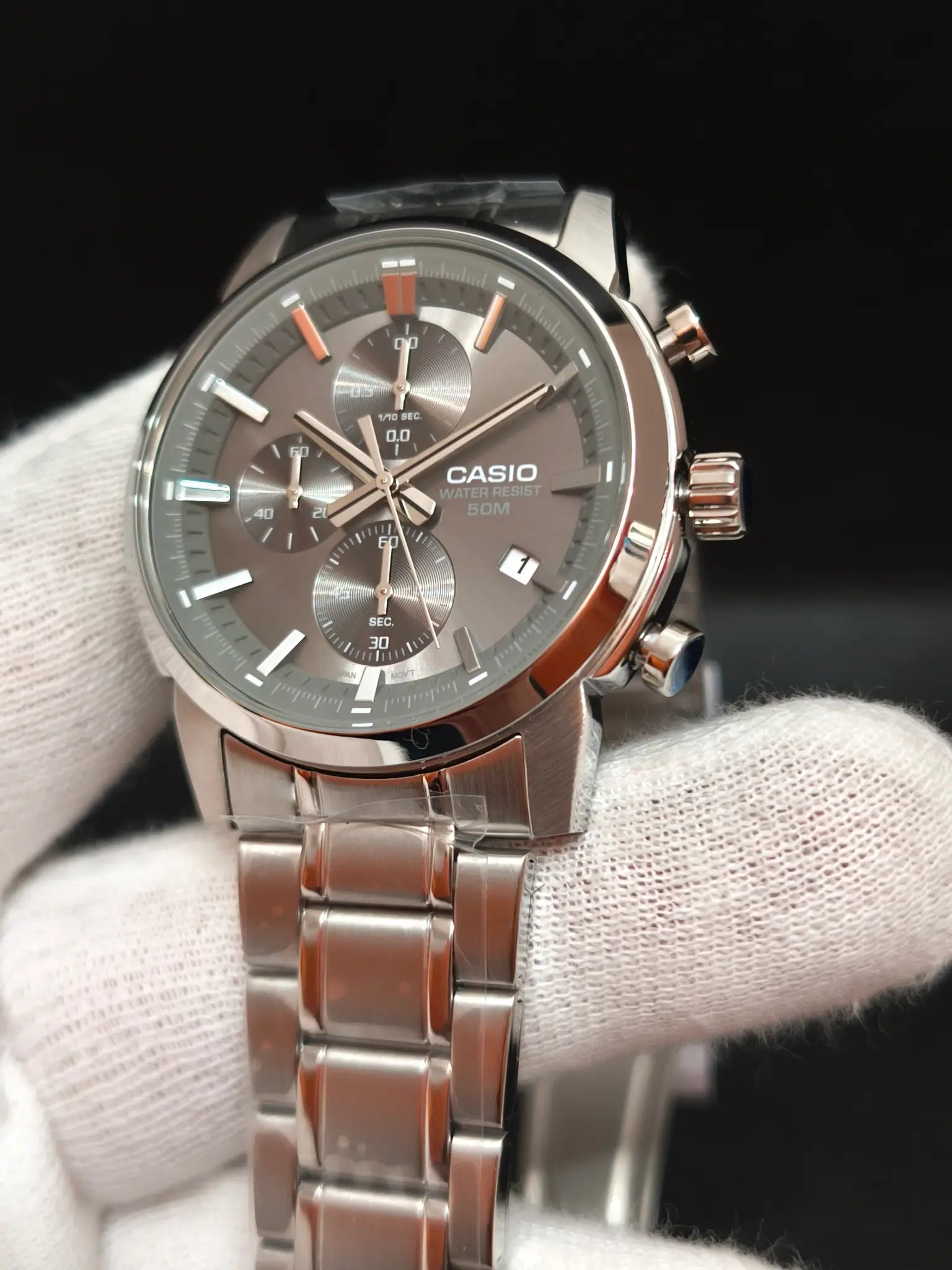 Reloj Casio MTP-E510D-8AVDF – Cronógrafo Hombre 42 mm Gris Acero