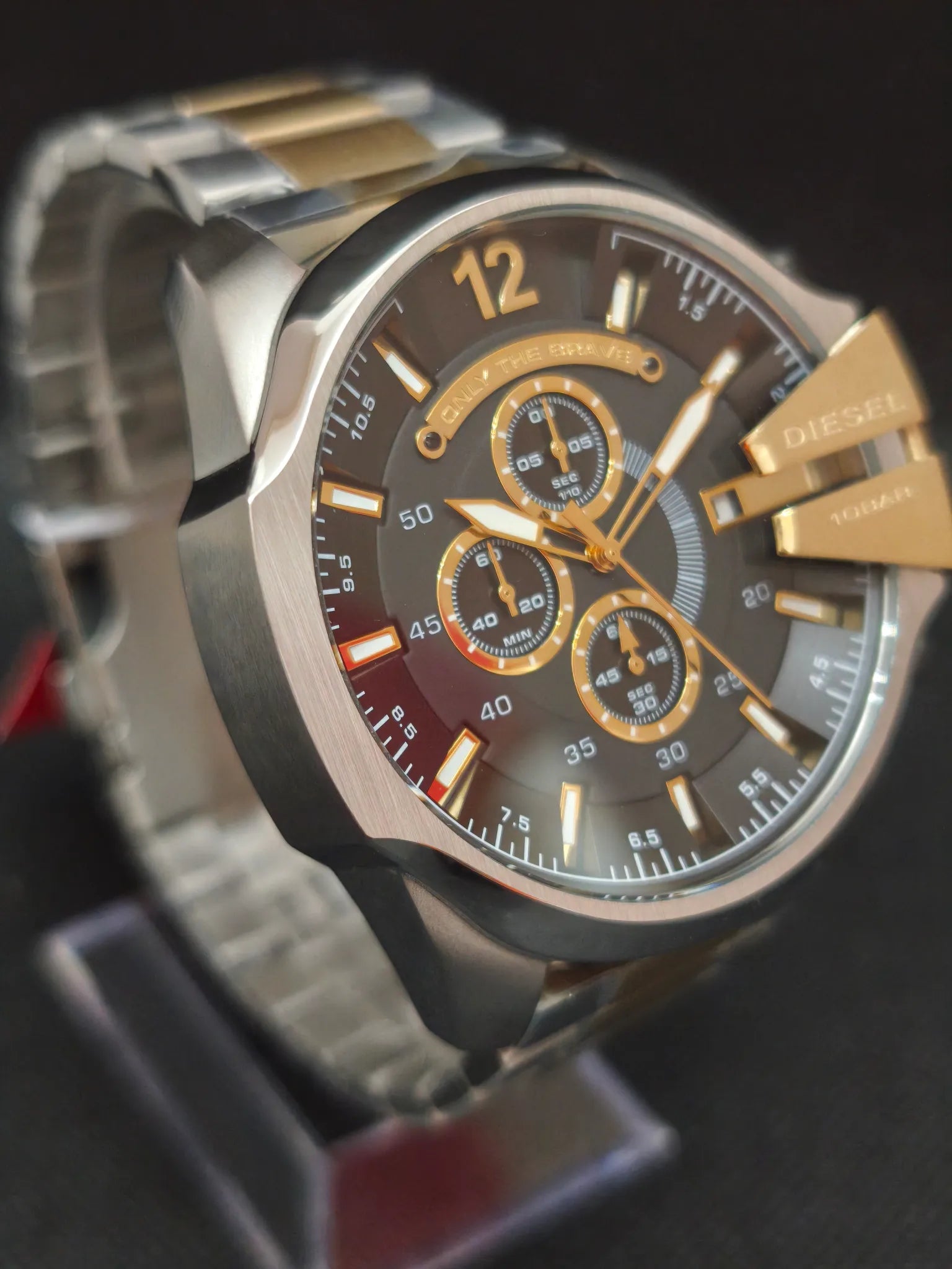 Diesel Mega Chief Cronógrafo Hombre 51 mm Esfera negra