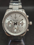 Reloj Maserati Competizione R8853100041 para hombre esfera plateada