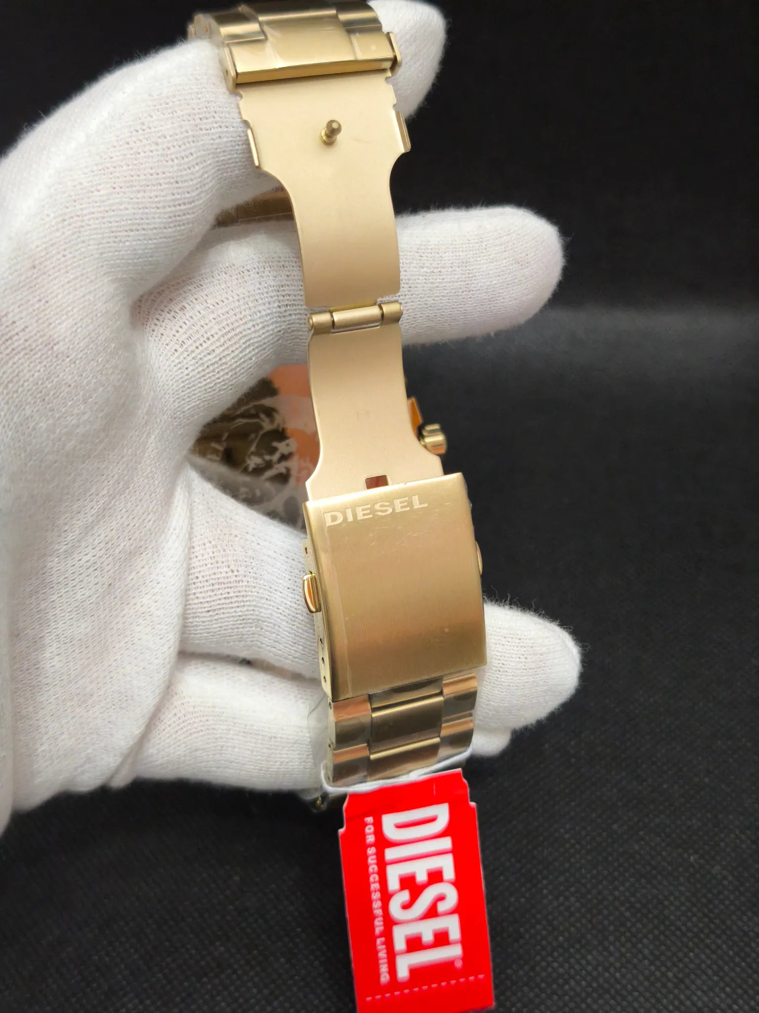 Reloj Diesel Mega Chief DZ4642 – Cronógrafo 51 mm dorado/rojo