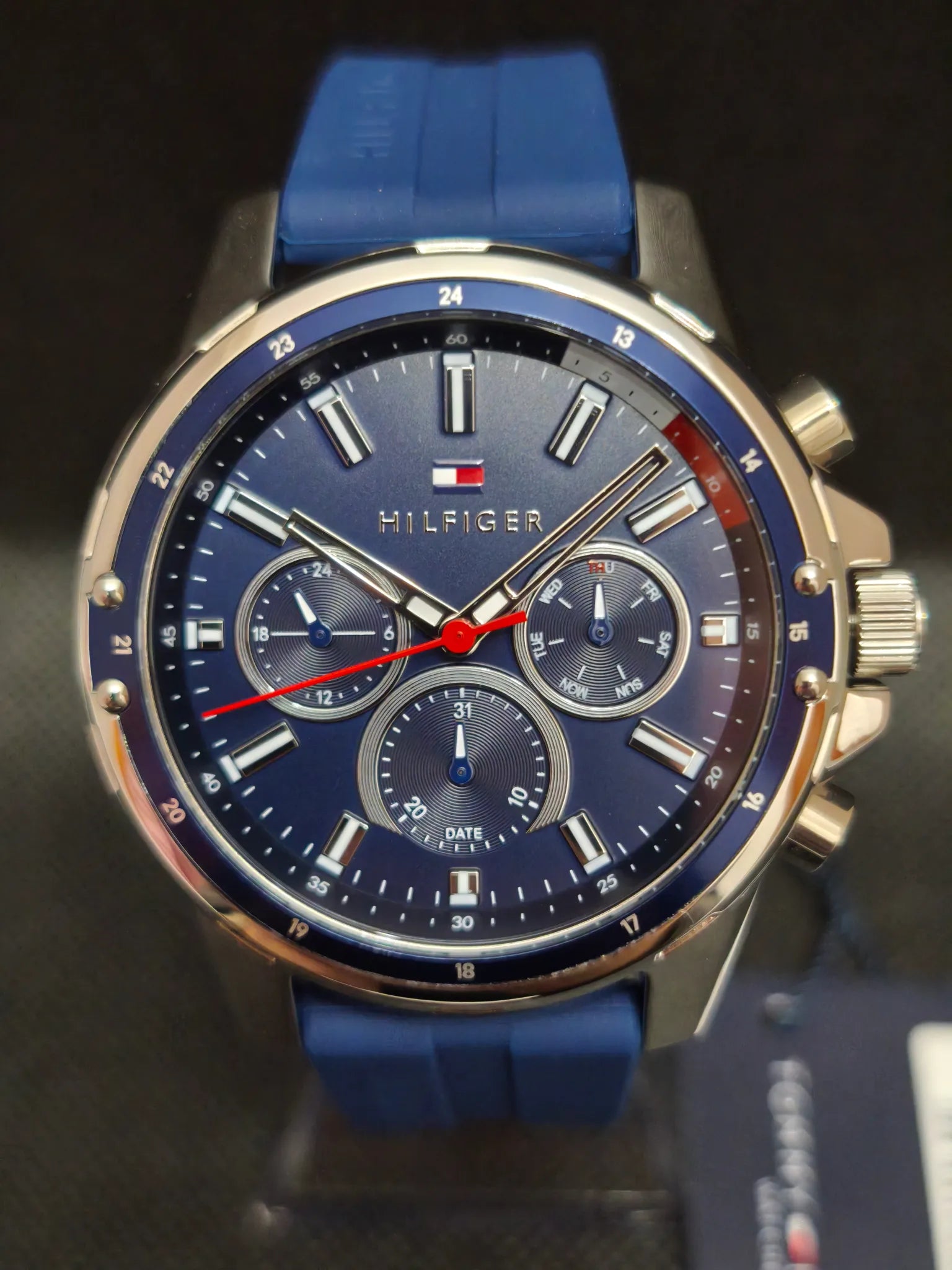 Reloj Tommy Hilfiger Mason 1791791 Multifunción Correa Silicona