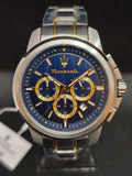 Reloj Maserati R8873621016 Successo bicolor, frontal con esfera azul