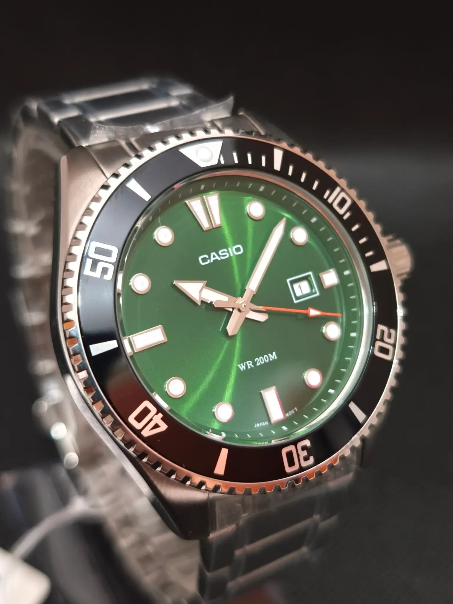 Casio MDV-107D-3A2VDF reloj estilo diver 200 metros