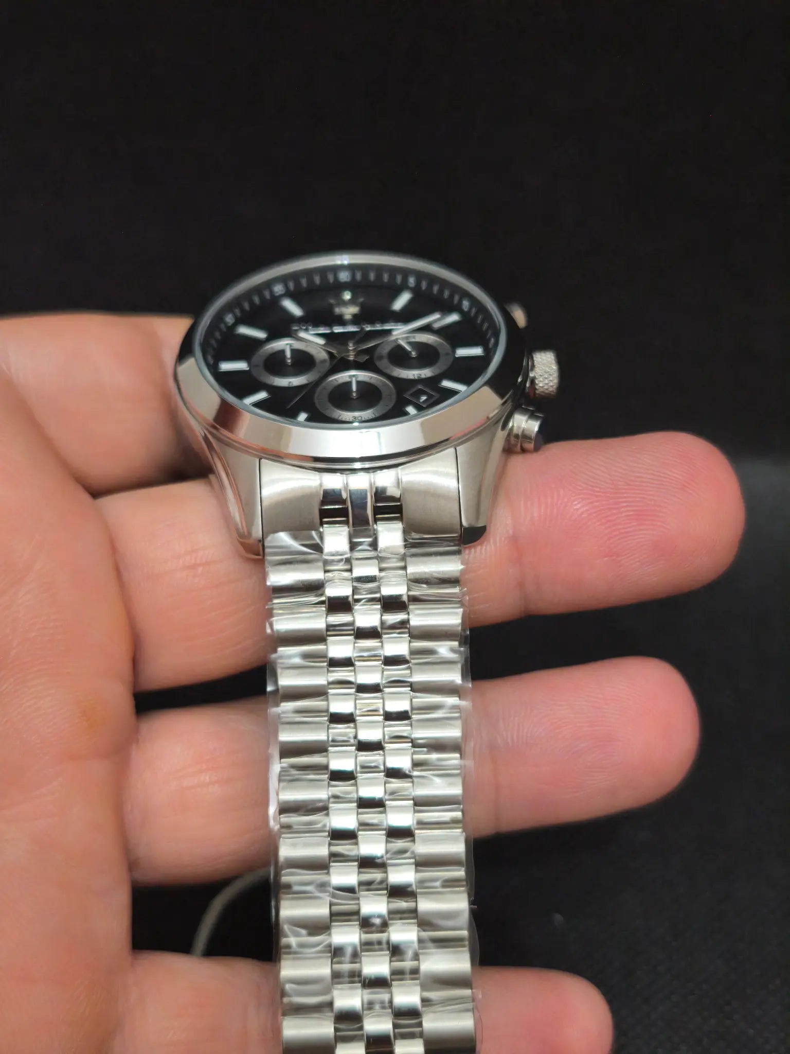 Brazalete plateado de acero inoxidable del Maserati Attrazione R8853151022