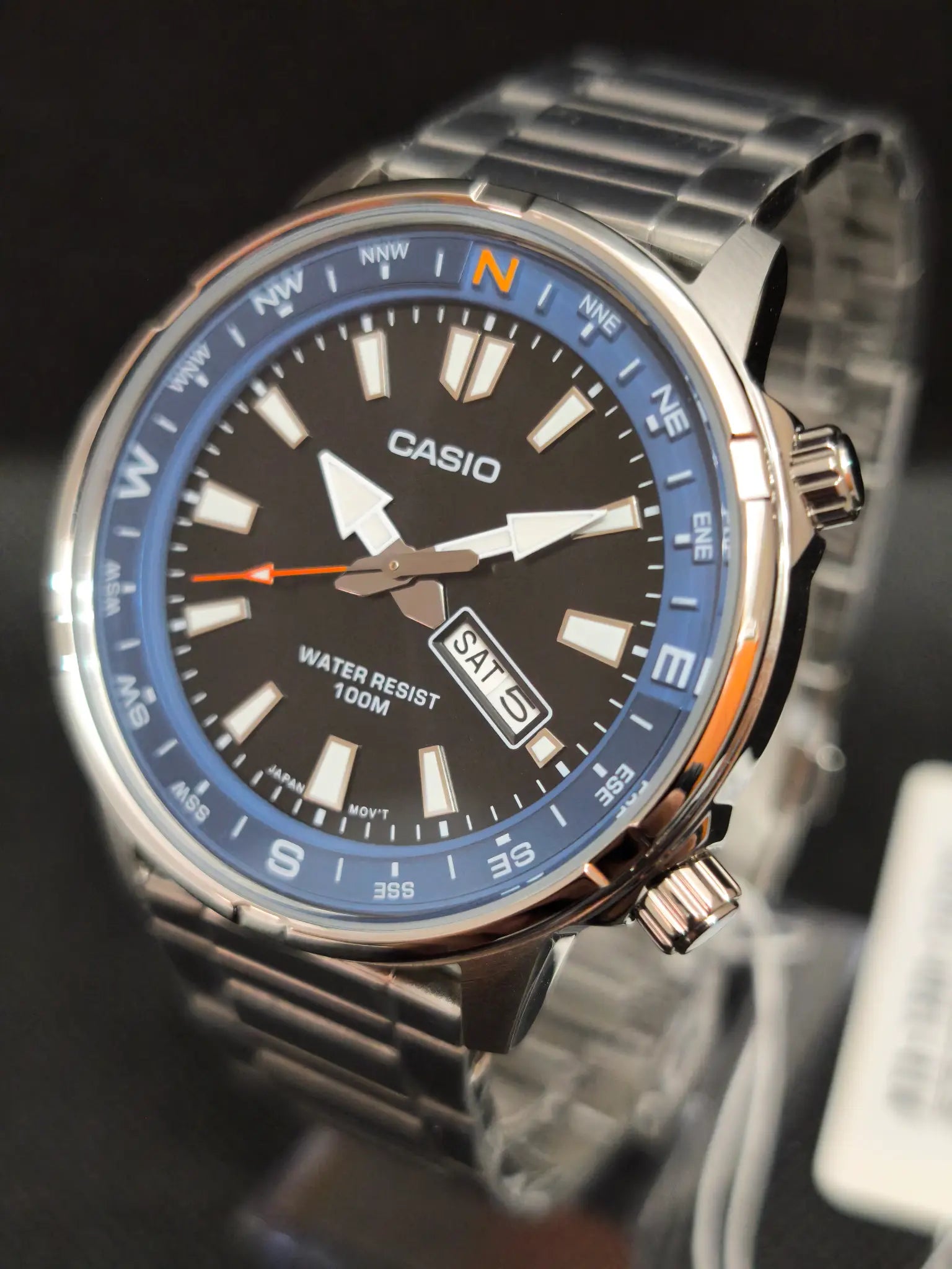 Reloj Casio MTD-130D-1A2VDF bisel giratorio