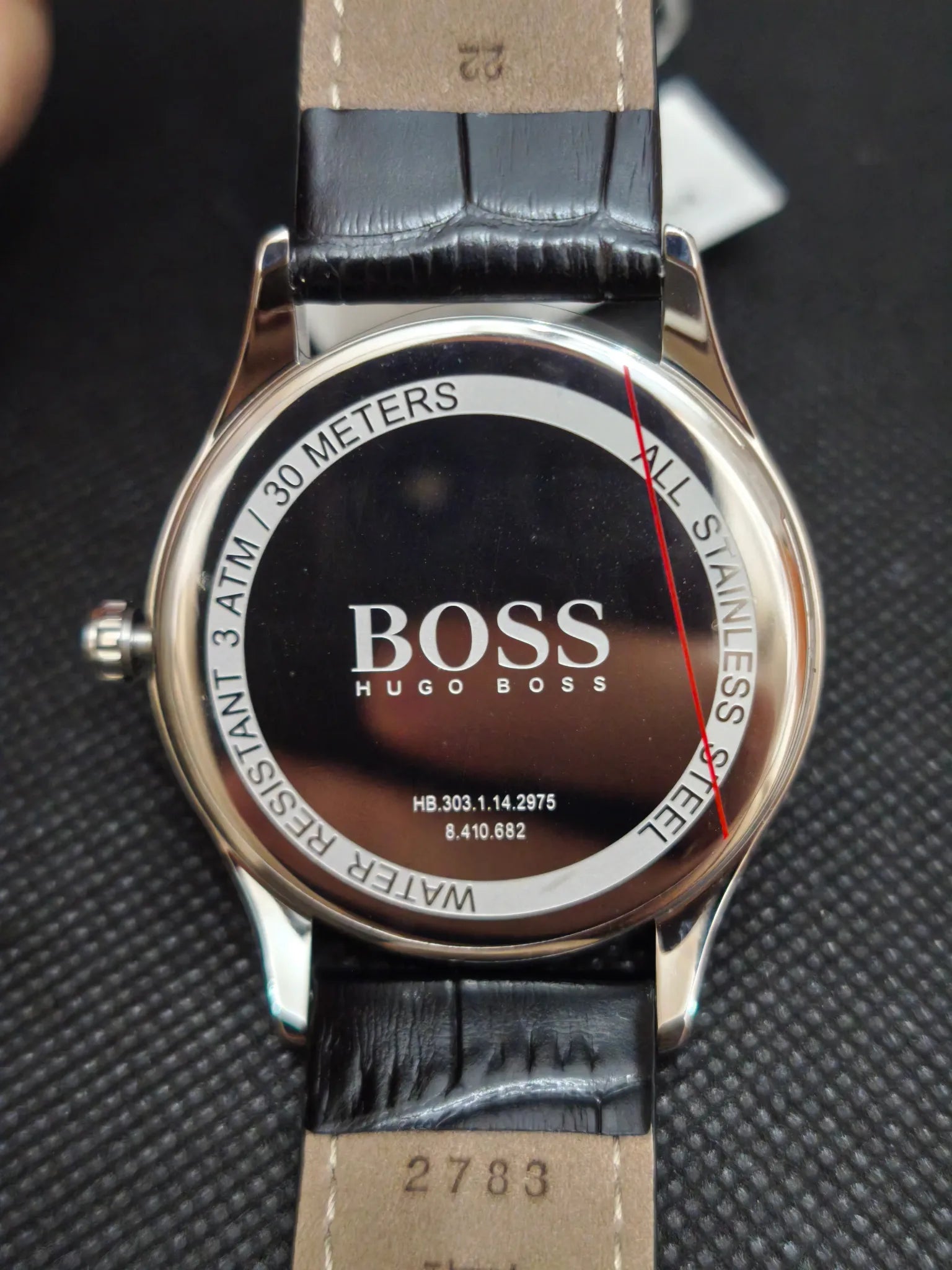 Reloj Hugo Boss Governor 1513485 – Cuarzo con fecha Hombre 43 mm Esfera negra y piel negra