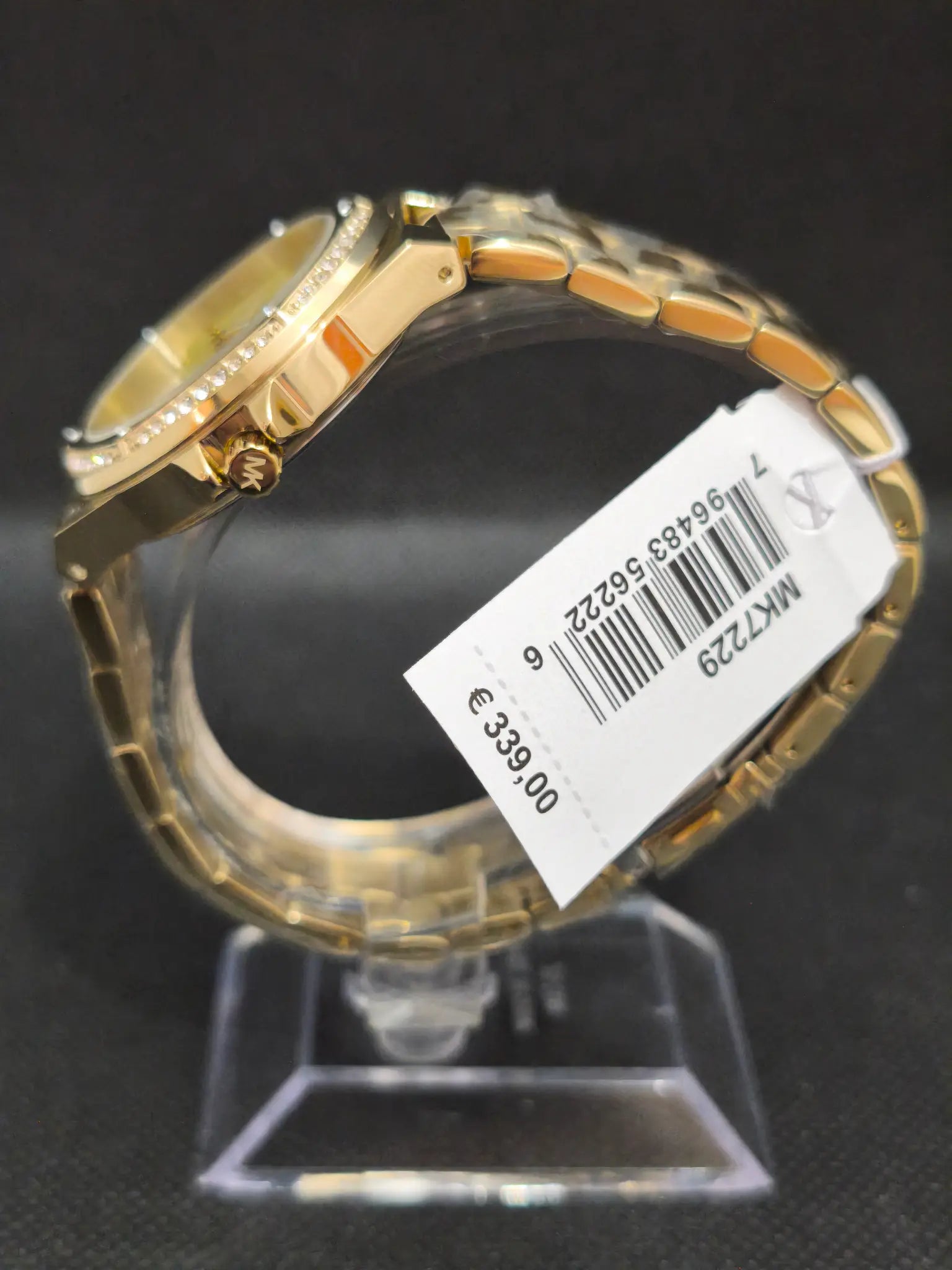 Reloj Michael Kors Lennox MK7229 – Mujer 37 mm Dorado con Logo MK Pavé