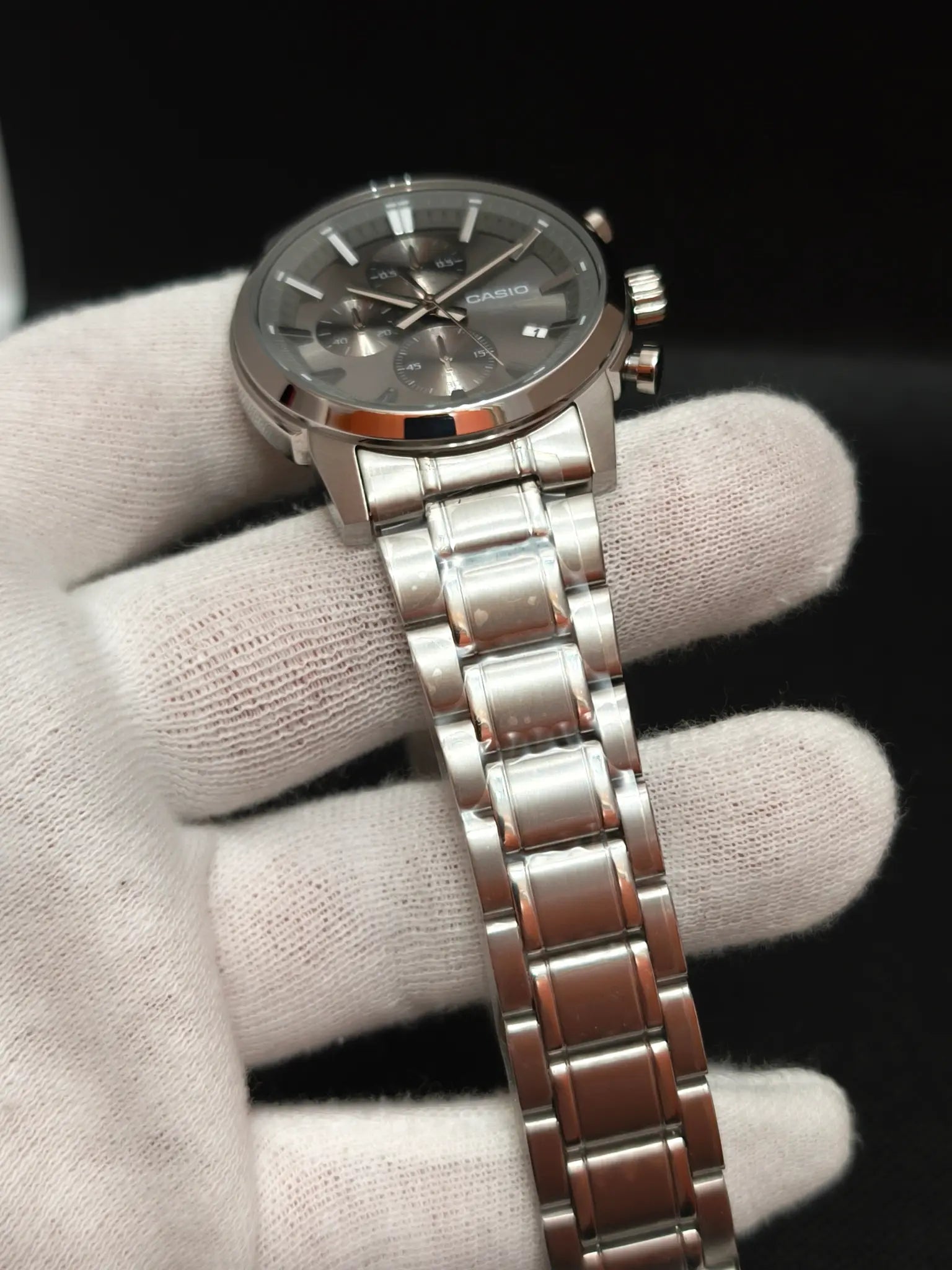 Reloj Casio MTP-E510D-8AVDF – Cronógrafo Hombre 42 mm Gris Acero