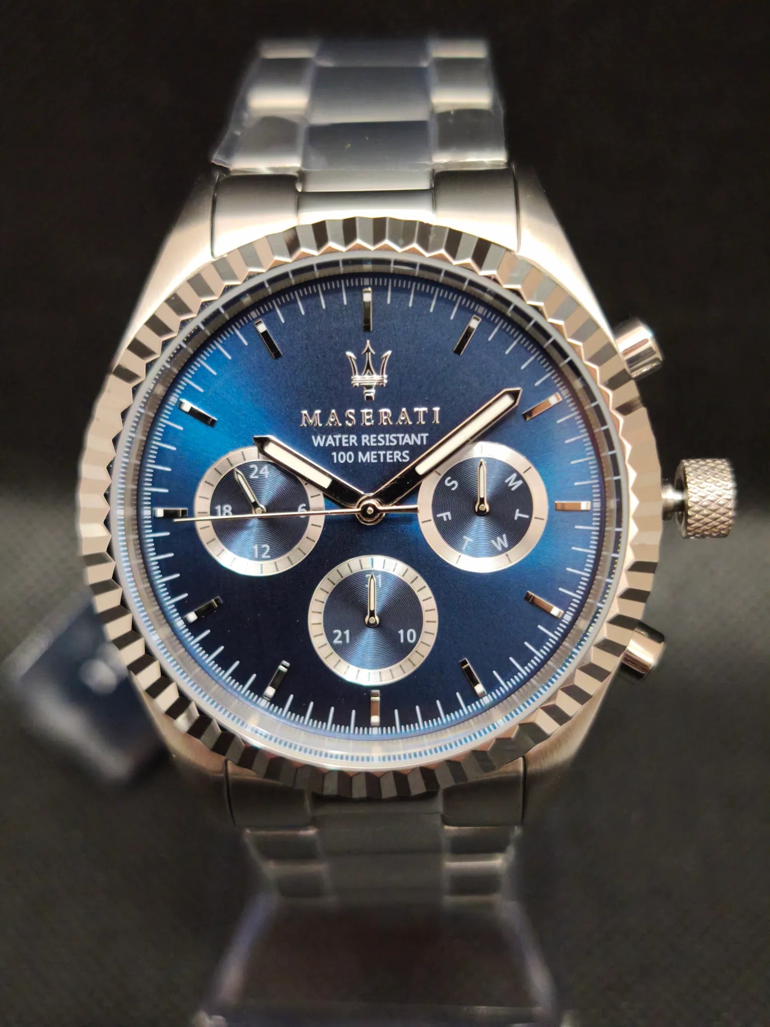 Reloj Maserati Competizione R8853100022 Multifunción esfera azul 