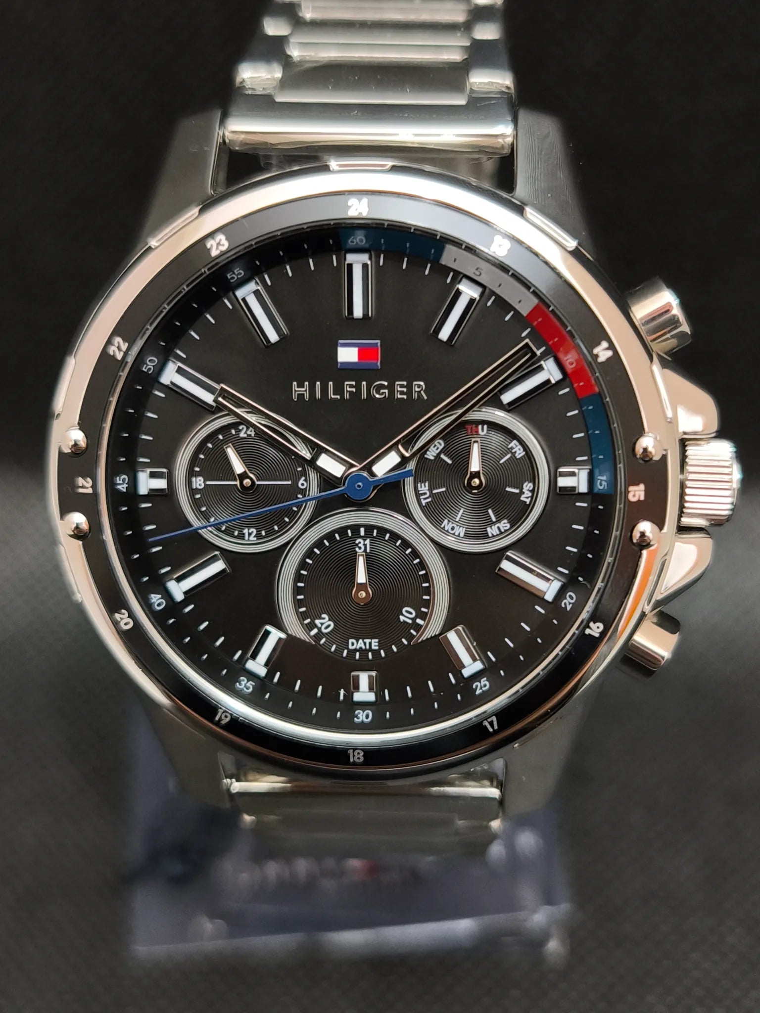 Reloj Tommy Hilfiger Mason 1791936 – Acero y Esfera Negra