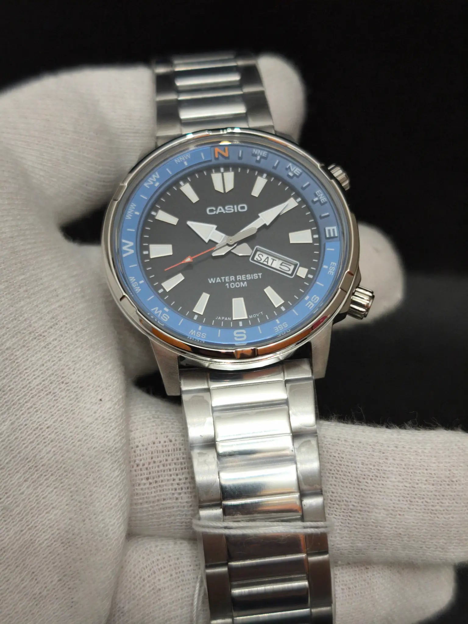 Reloj Casio MTD-130D-1A2VDF – Analógico Hombre 44 mm Negro con detalle azul