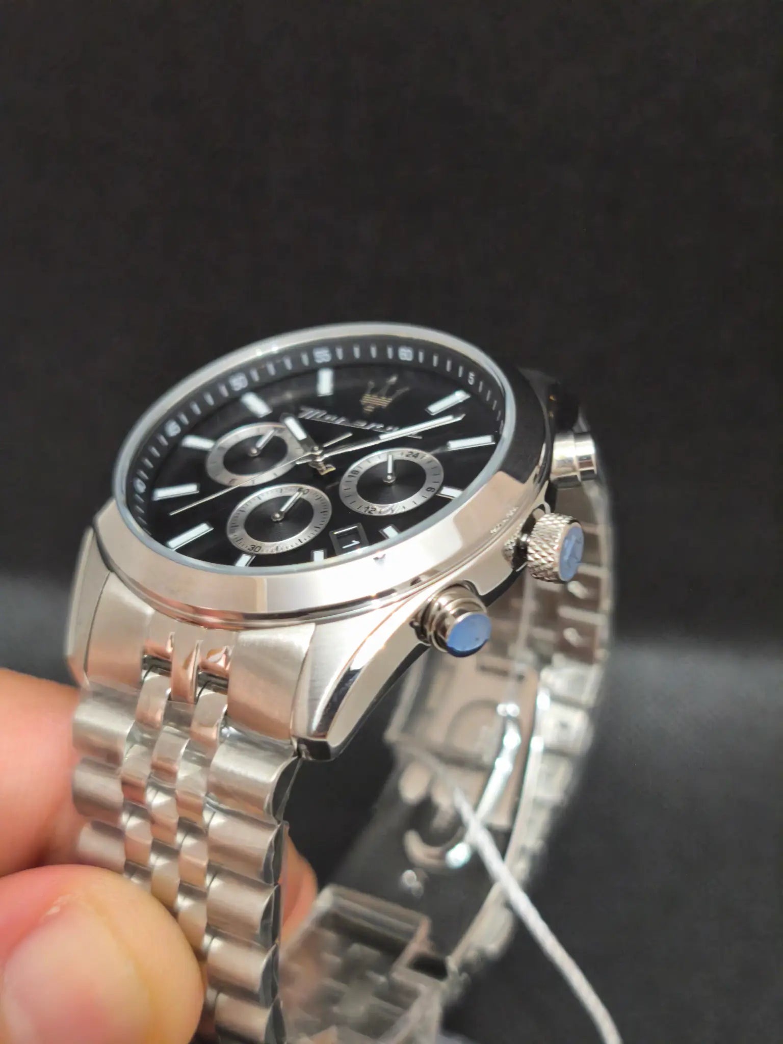 Reloj Maserati Attrazione R8853151022 – Cronógrafo Hombre 43 mm Negro Acero