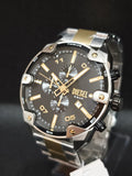 Reloj Diesel Spiked DZ4627 cronógrafo hombre 49 mm bicolor plata dorado