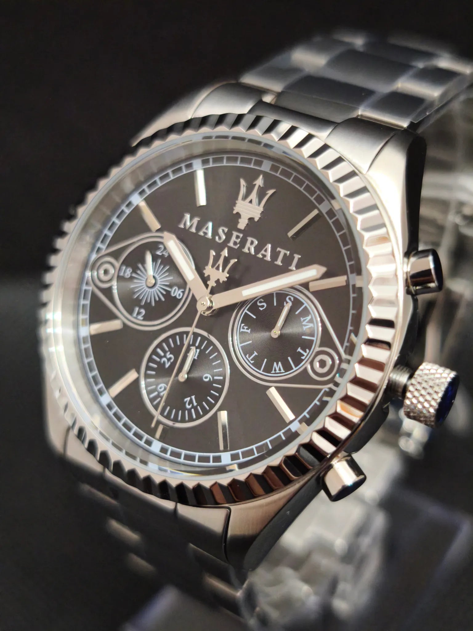 Reloj Maserati Competizione esfera negra multifunción 
