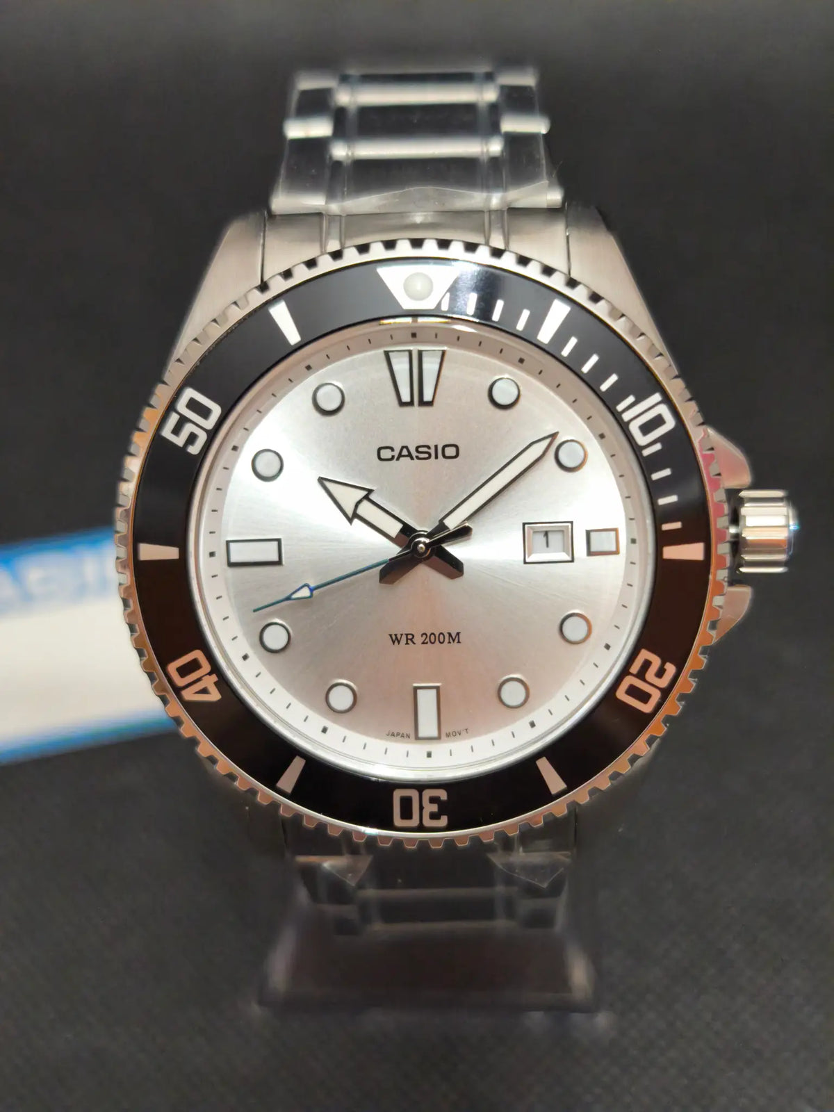Reloj Casio MDV-107D-7AVDF – Analógico Hombre 46,3 mm Acero Esfera plateada 200 m