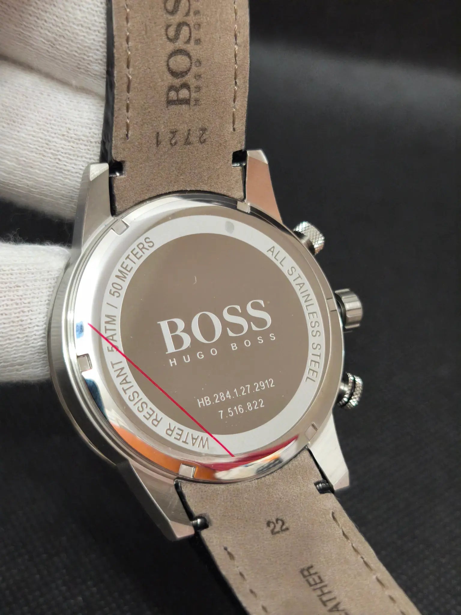 Reloj Hugo Boss Rafale HB1513391 – Cronógrafo Hombre 44 mm Azul con correa de piel negra