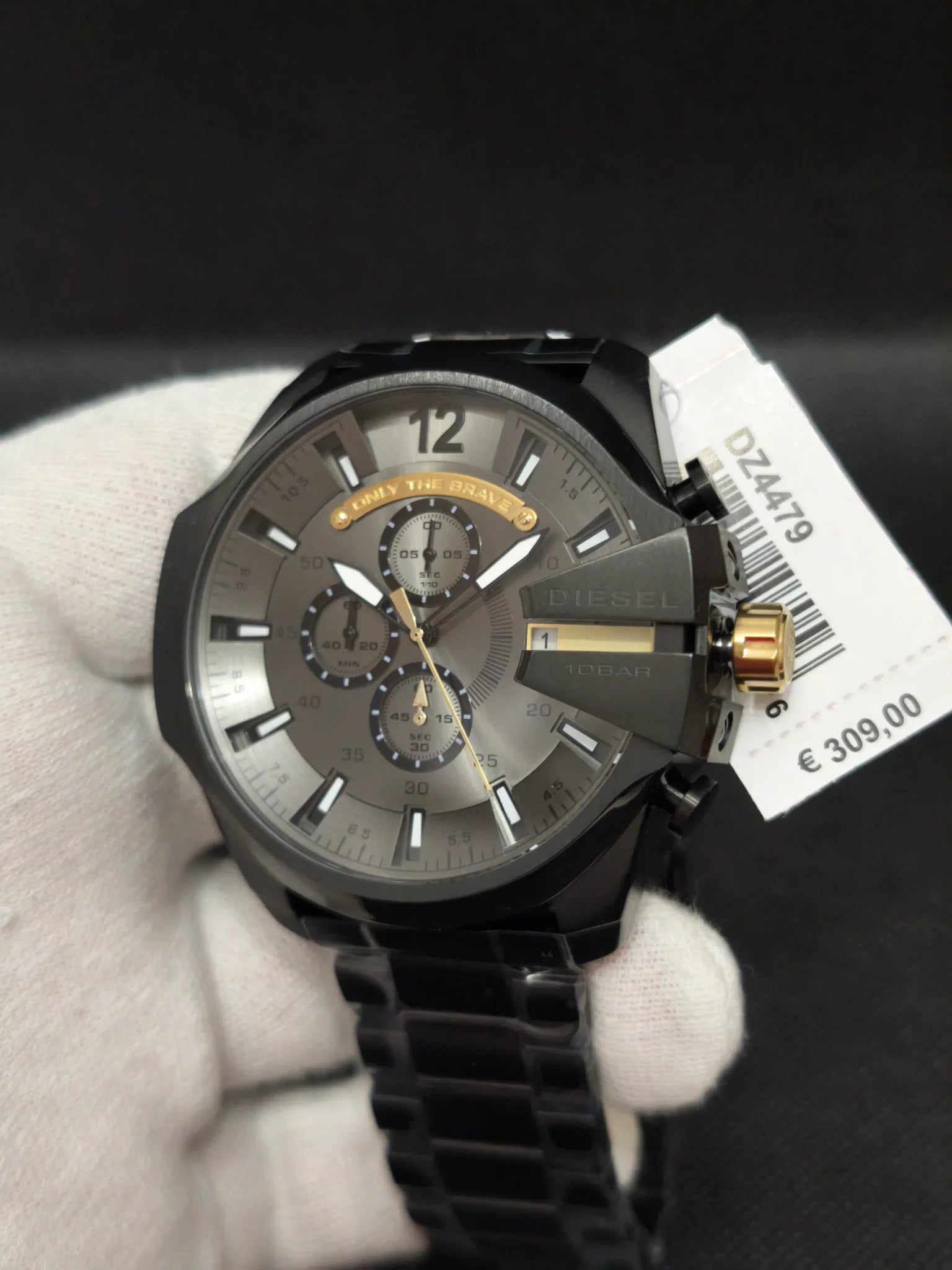 Reloj Diesel Mega Chief DZ4479 – Cronógrafo Hombre 51 mm Esfera gris “Only the Brave”