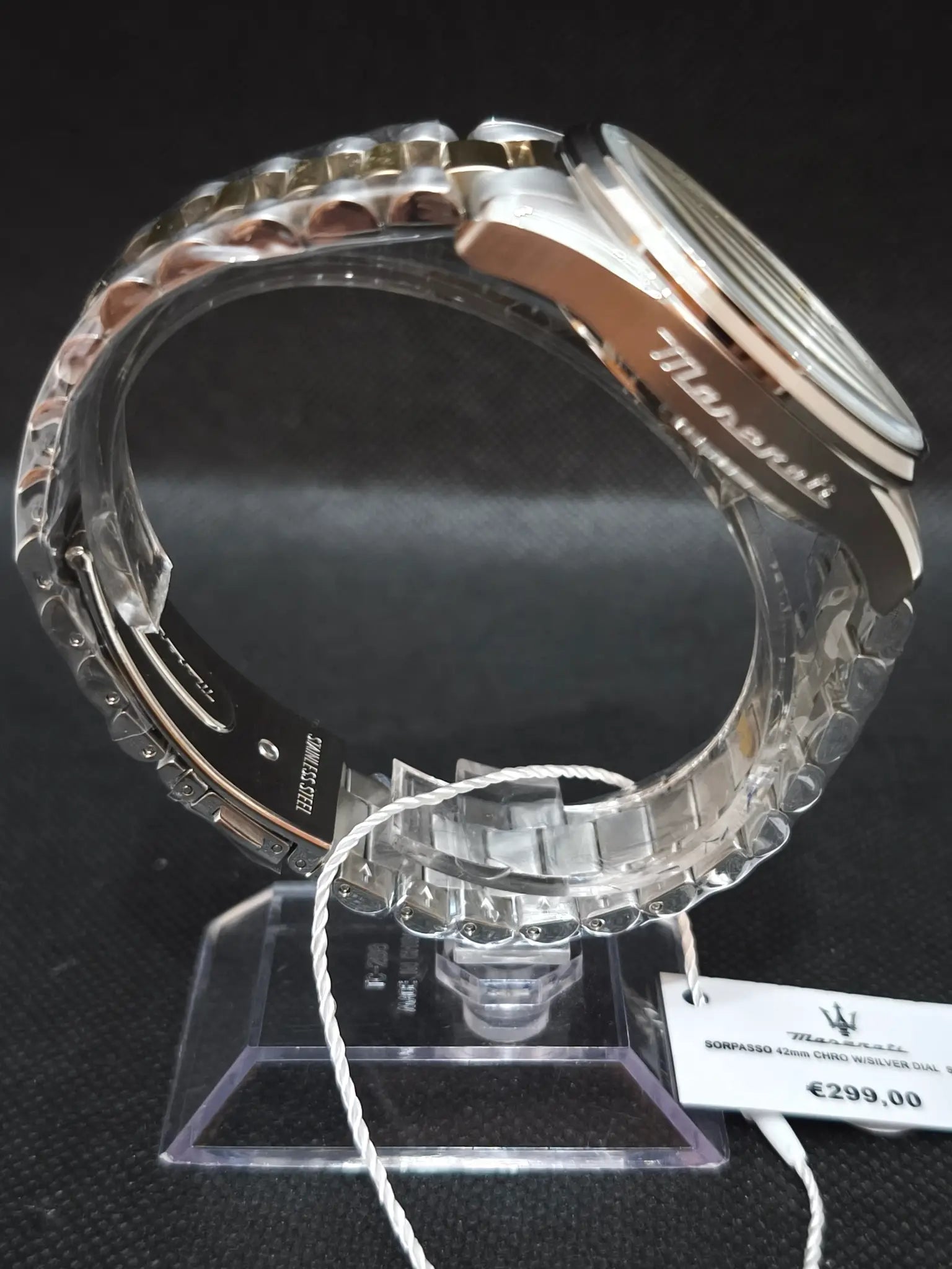 Reloj Maserati Sorpasso R8873624003 – Cronógrafo Hombre 42 mm Bicolor con Esfera Blanca