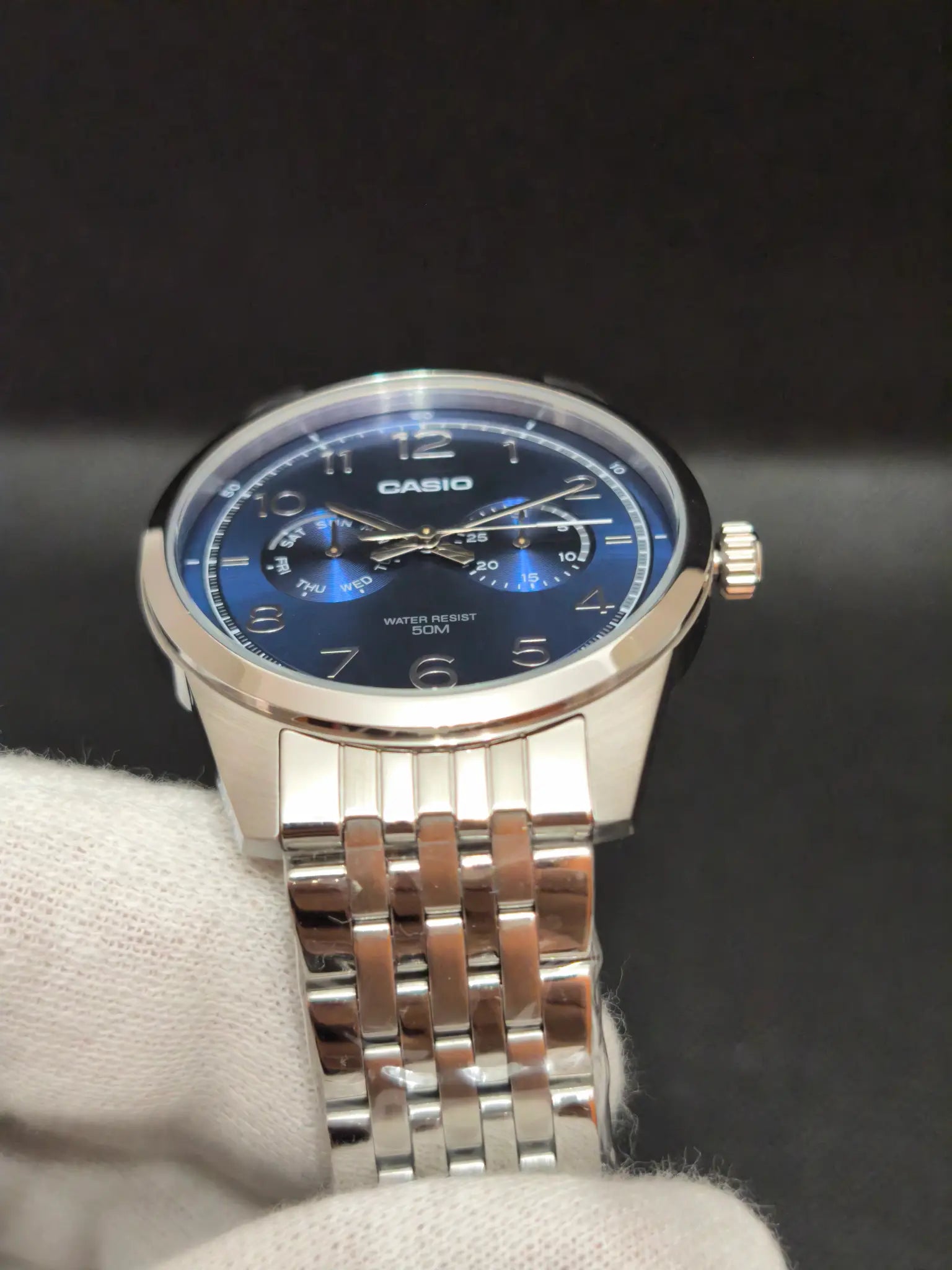 Reloj Casio MTP-E340D-2AVDF – Analógico Hombre 41,5 mm Azul Acero