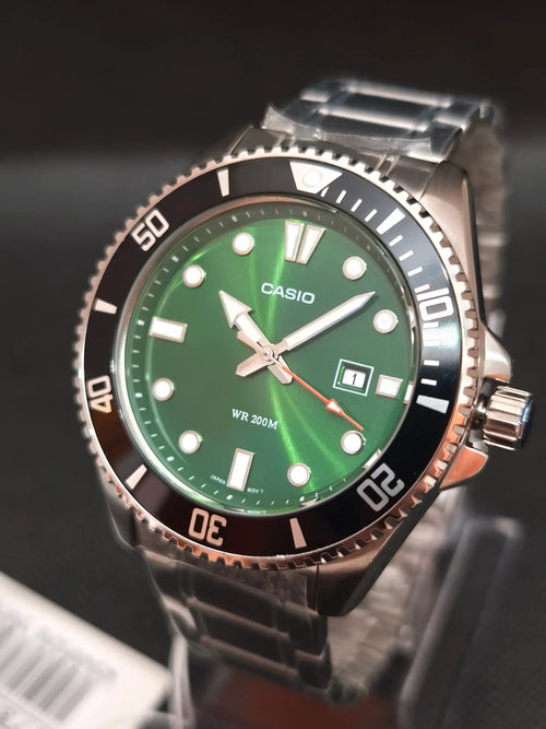Reloj Casio MDV-107D-3A2VDF hombre acero esfera verde