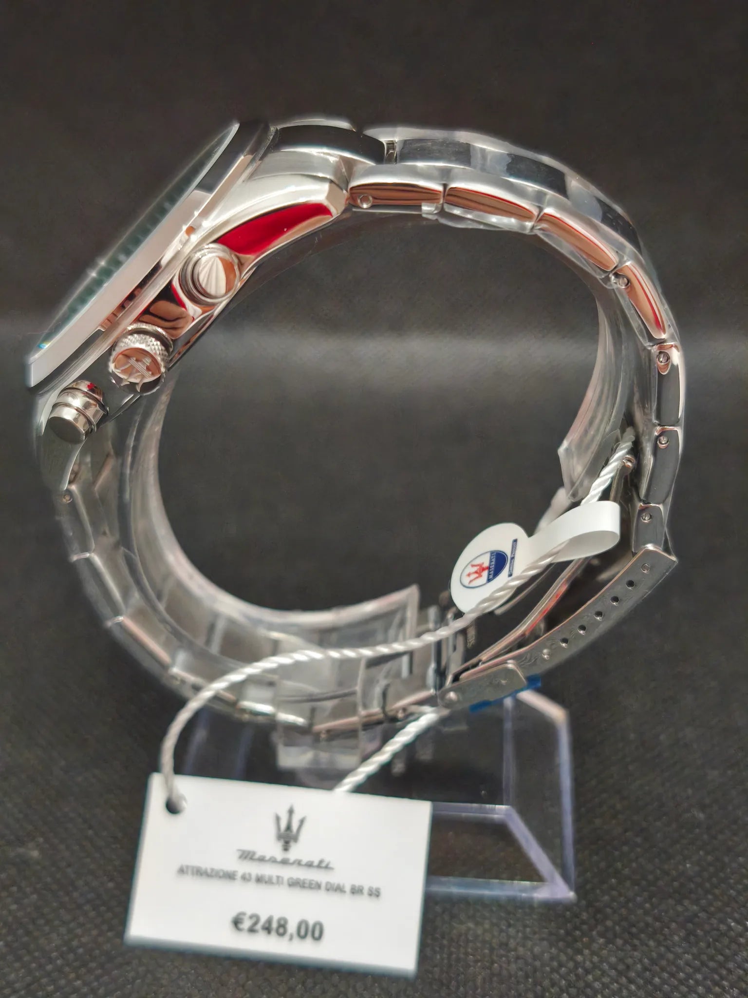 Reloj Maserati Attrazione R8853151011 – Doble horario (GMT) 43 mm Verde (5 ATM)